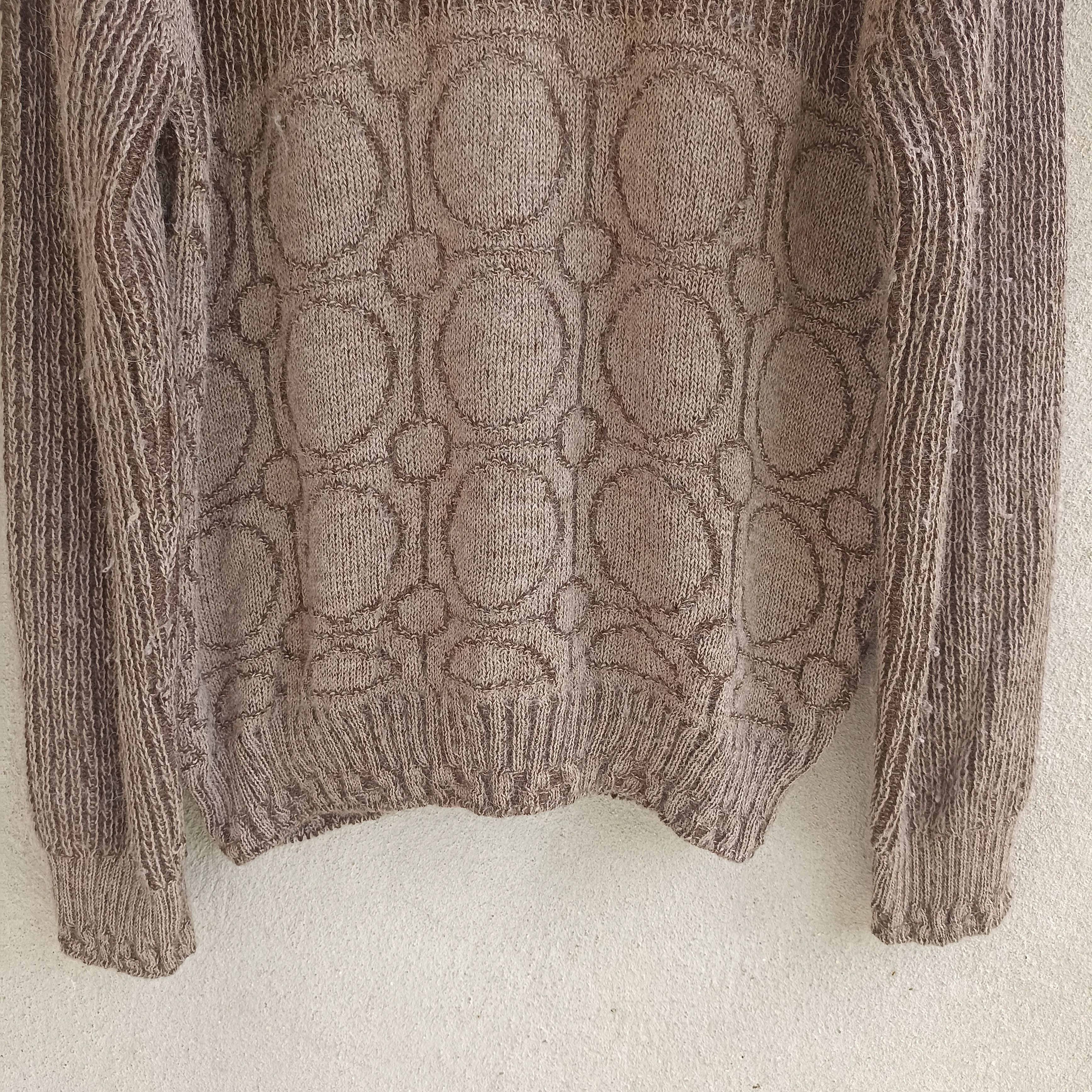 Designer × Homespun Knitwear Sol Baby Alpaca Mohair Zipper Knitwear Sweater Size US L / EU 52-54 / 3 - 15 Thumbnail