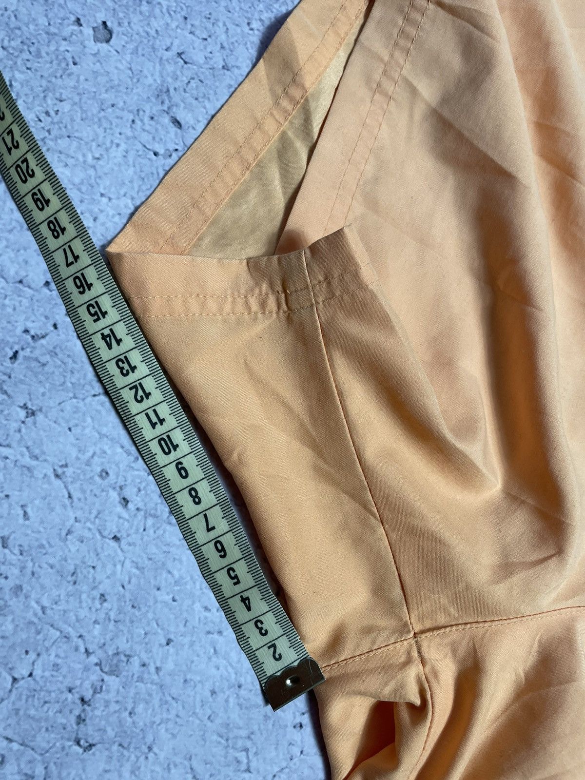 Vintage × Yves Saint Laurent Yves Saint Laurent Luxury Vintage Nylon Orange Shorts Size US 36 / EU 52 - 10 Thumbnail