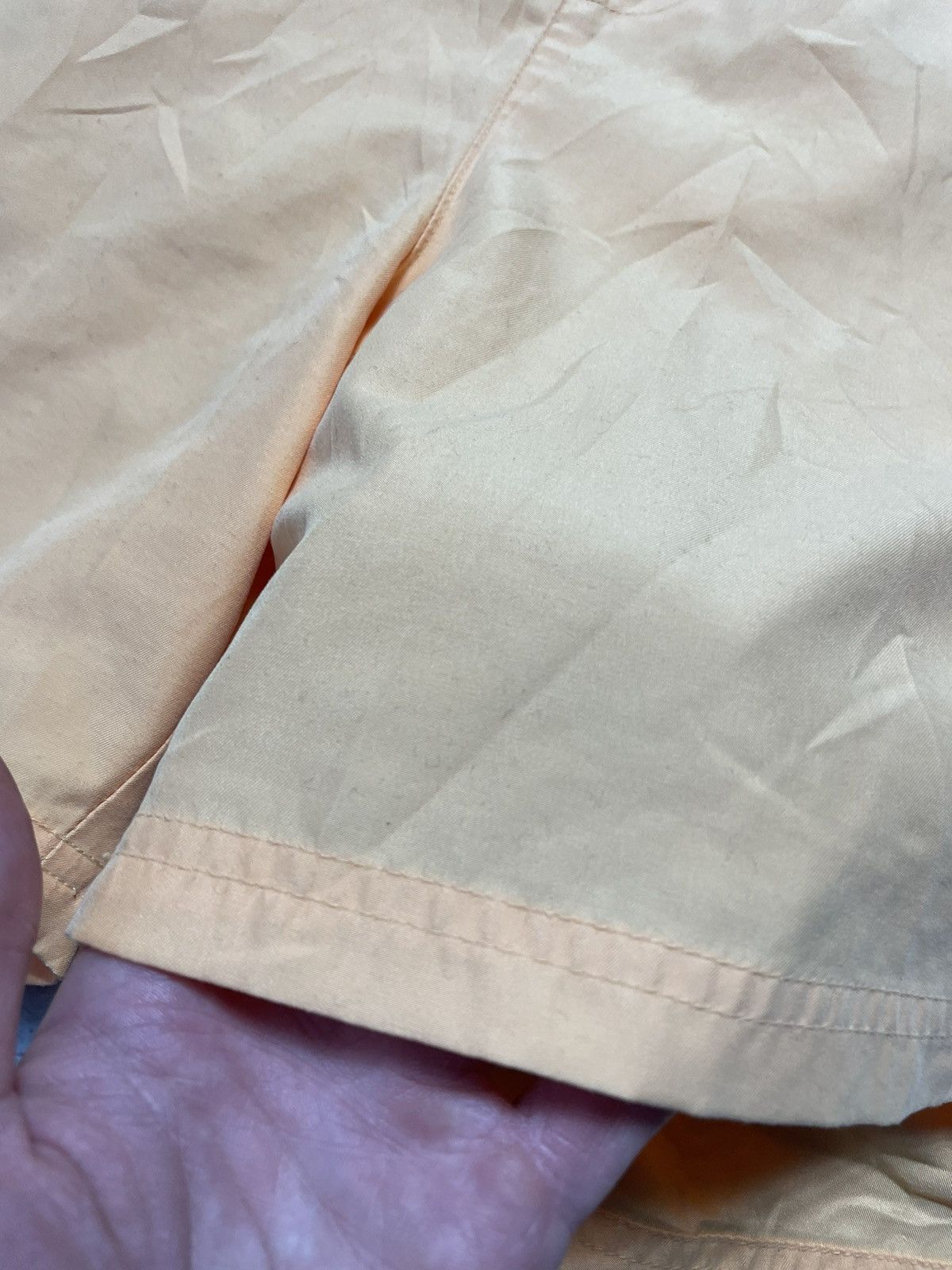 Vintage × Yves Saint Laurent Yves Saint Laurent Luxury Vintage Nylon Orange Shorts Size US 36 / EU 52 - 6 Thumbnail