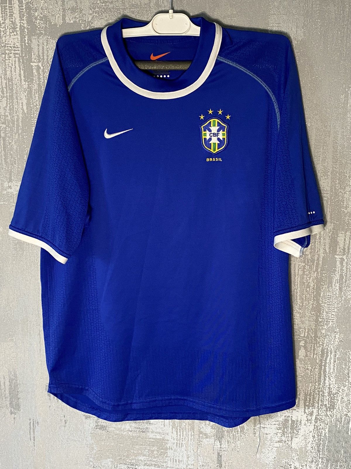 Nike 2000 Vintage Brazil (Brasil) Nike Soccer Jersey National Size US S / EU 44-46 / 1 - 1 Thumbnail