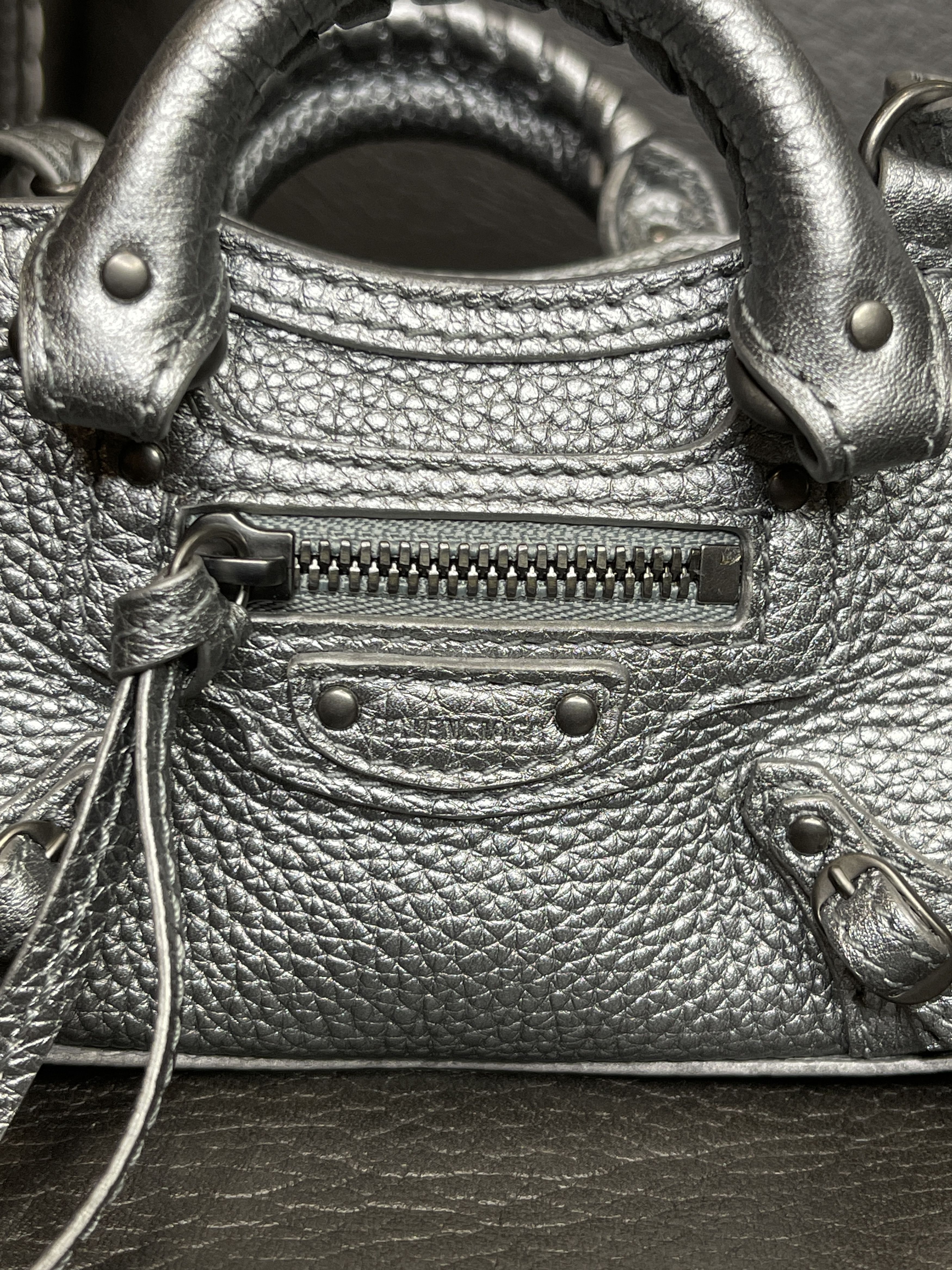 Balenciaga Ltd. Ed. Balenciaga Nano Sized NeoClassic Bag Silver Size ONE SIZE - 12 Thumbnail