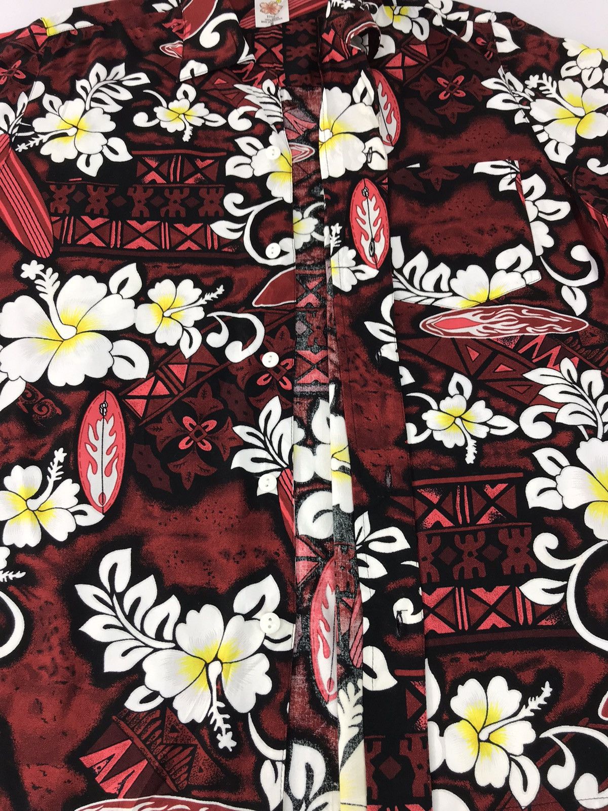 Other Hawaiian Aloha Surf Rayon 100% Button Up Floral K193j Size US L / EU 52-54 / 3 - 4 Thumbnail