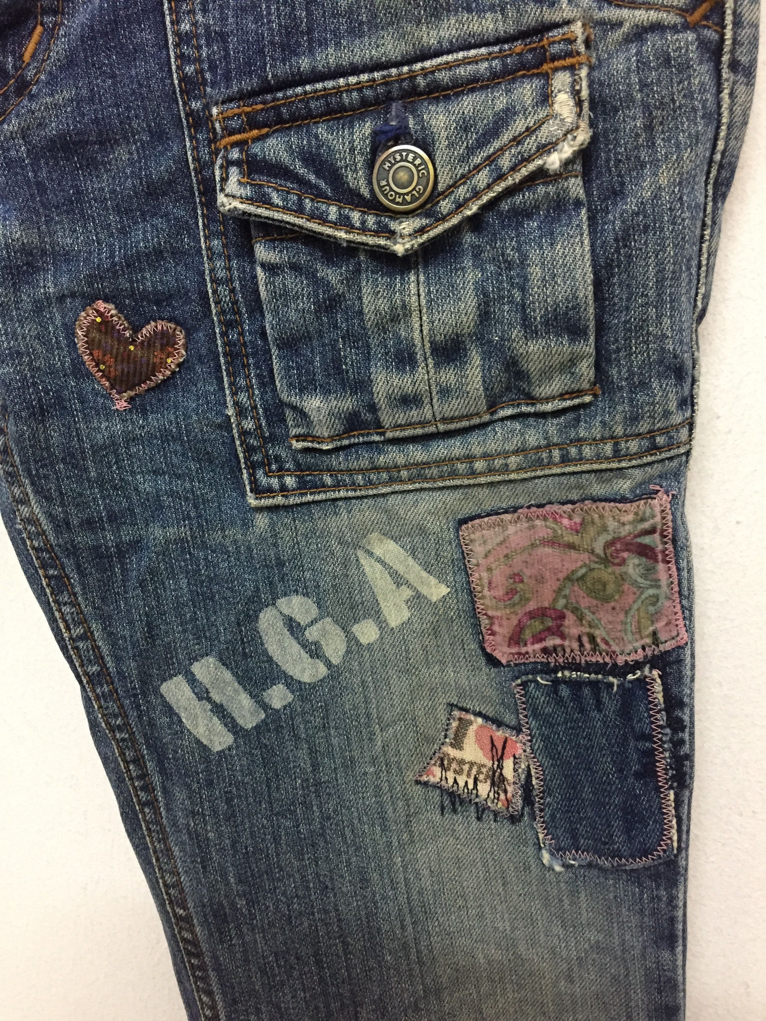 Hysteric Glamour patch bush distressed short denim Size 28" / US 6 / IT 42 - 5 Thumbnail