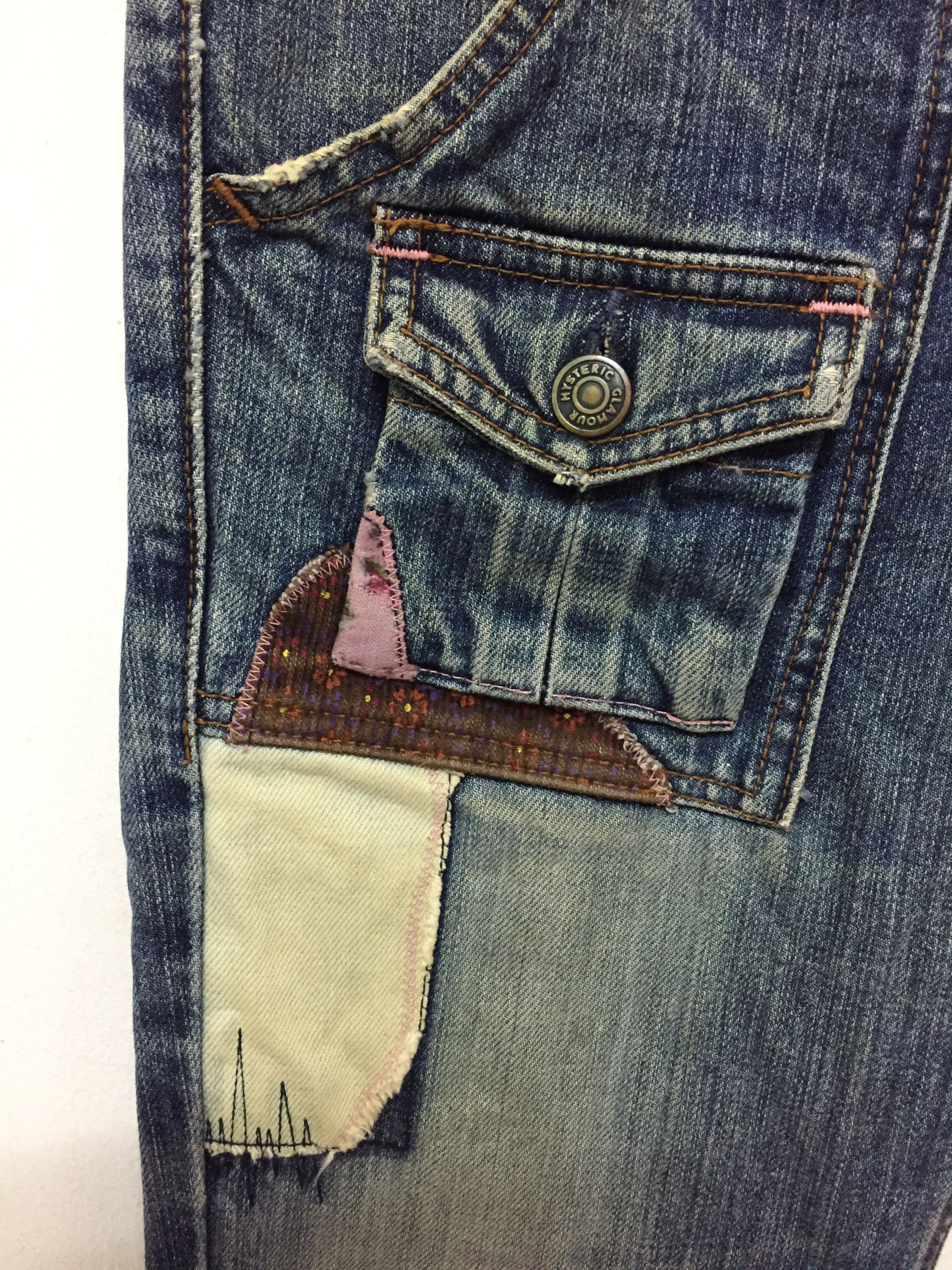 Hysteric Glamour patch bush distressed short denim Size 28" / US 6 / IT 42 - 6 Thumbnail