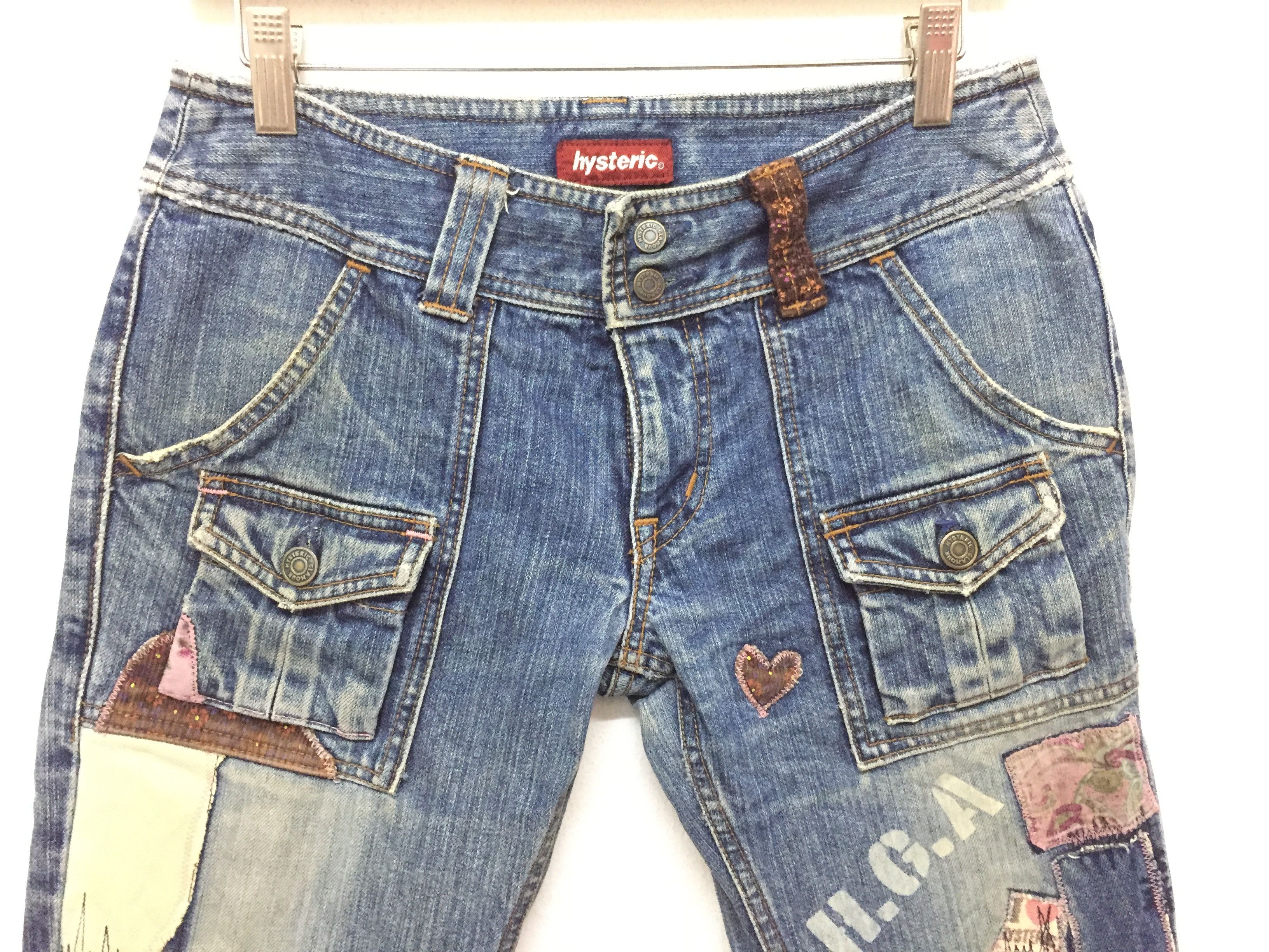 Hysteric Glamour patch bush distressed short denim Size 28" / US 6 / IT 42 - 3 Thumbnail