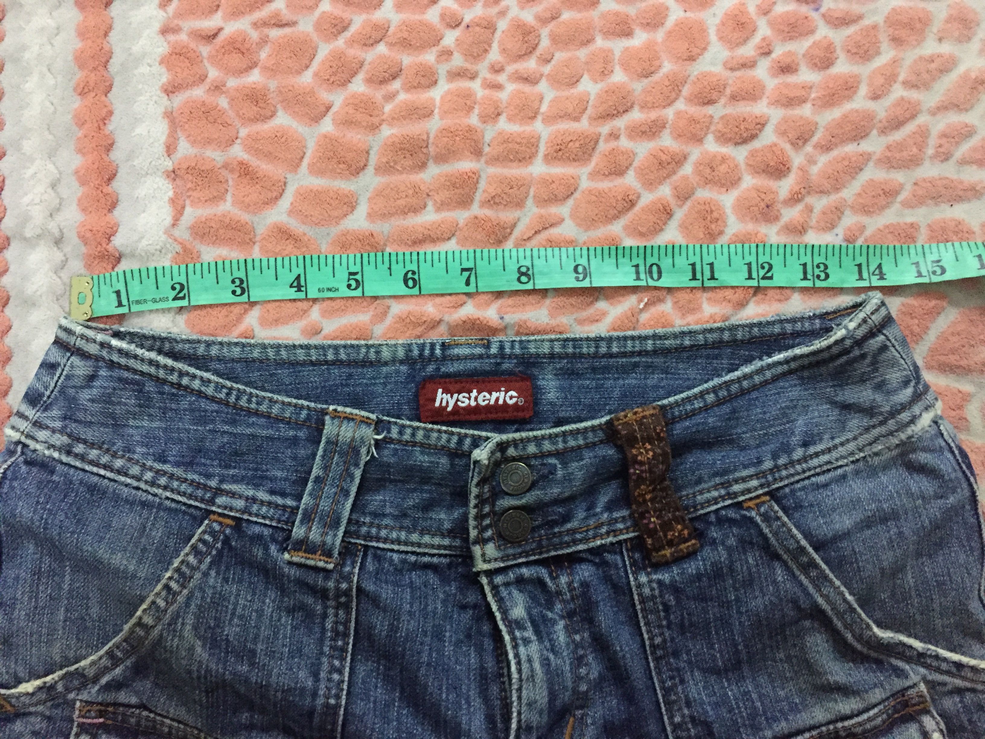 Hysteric Glamour patch bush distressed short denim Size 28" / US 6 / IT 42 - 11 Thumbnail