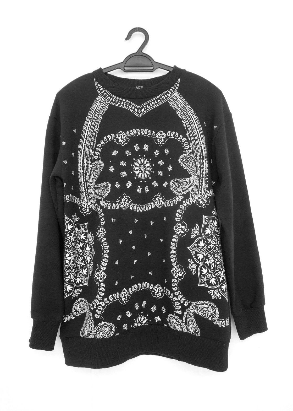 Japanese Brand AZUL BY MOUSSY - Paisley printed Sweater Size US M / EU 48-50 / 2 - 1 Thumbnail