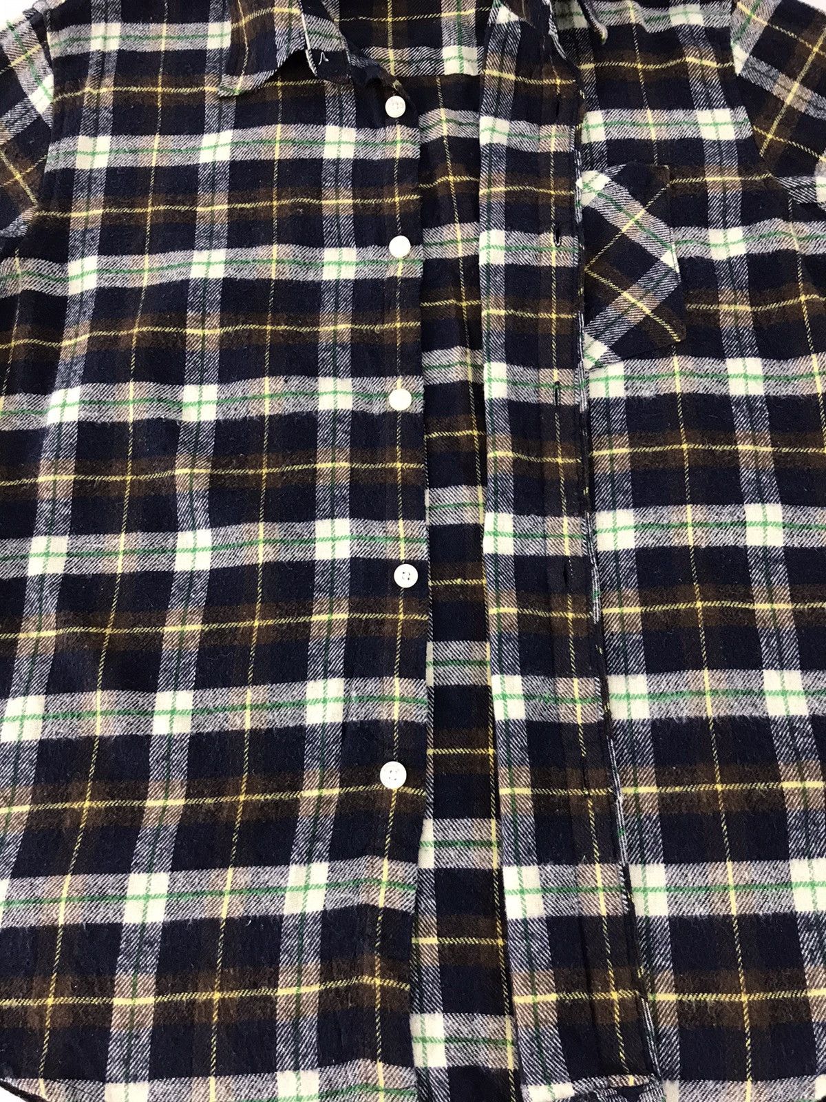 Flannel × Japanese Brand T&C Surf Flannel Button Up Single Pocket Plaid Checked Size US L / EU 52-54 / 3 - 4 Thumbnail