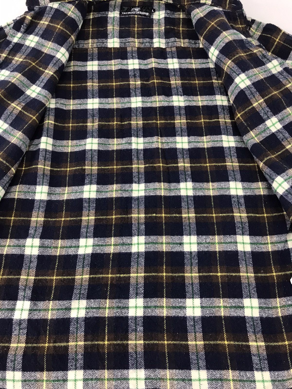 Flannel × Japanese Brand T&C Surf Flannel Button Up Single Pocket Plaid Checked Size US L / EU 52-54 / 3 - 5 Thumbnail