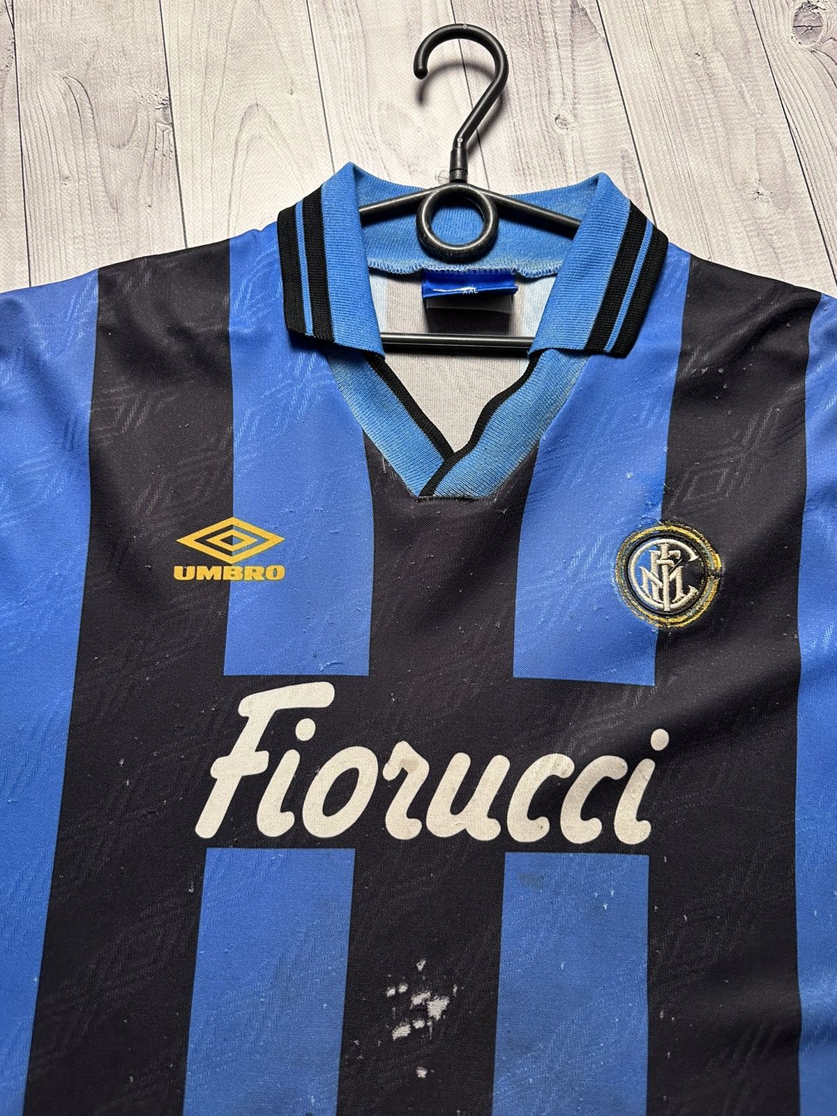 Umbro × Vintage Vintage Umbro Soccer Jersey Inter Milan retro rare size XXL Size US XXL / EU 58 / 5 - 8 Thumbnail