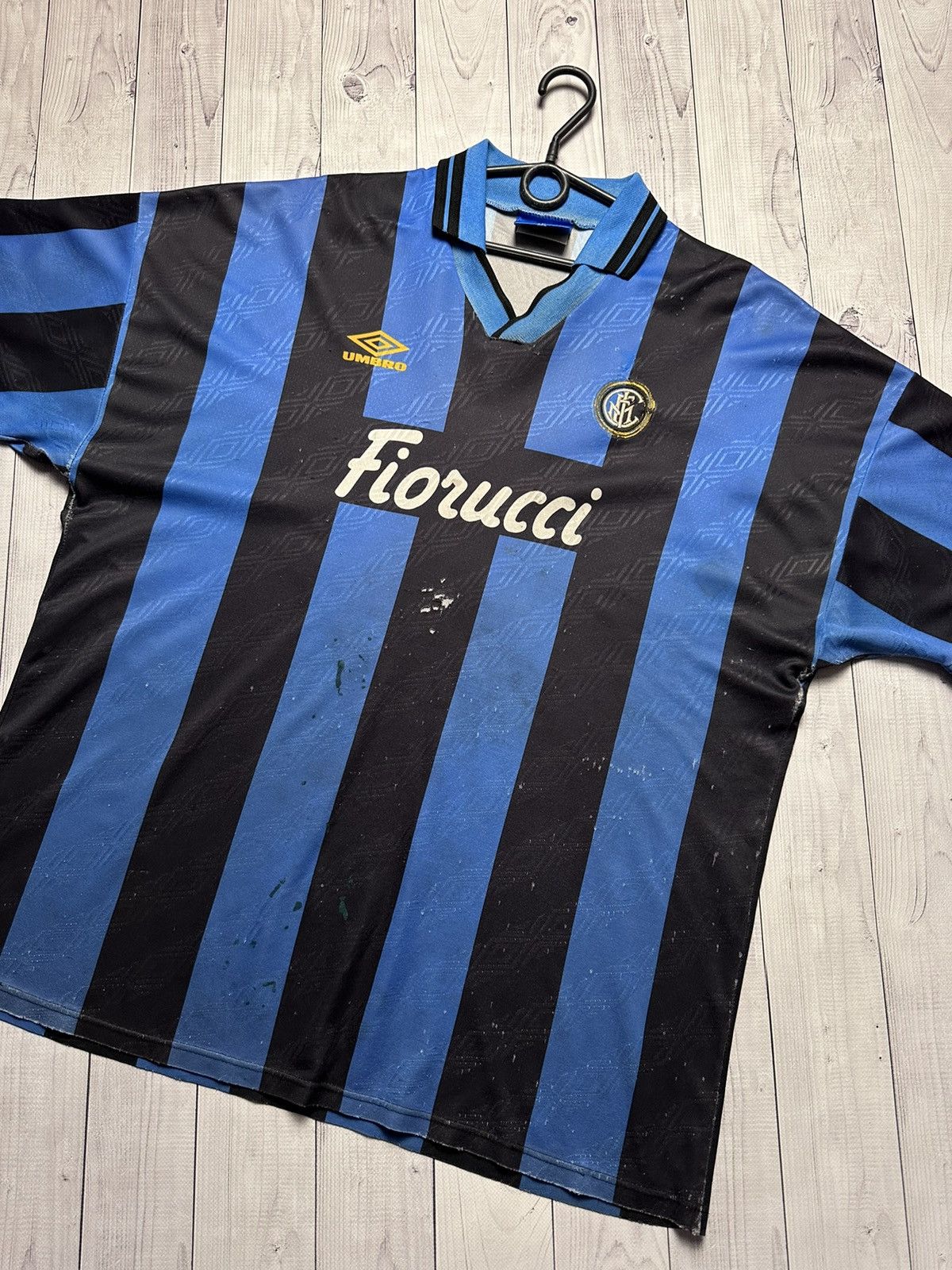 Vintage Vintage Umbro Soccer Jersey Inter Milan Retro Rare Size Xxl 