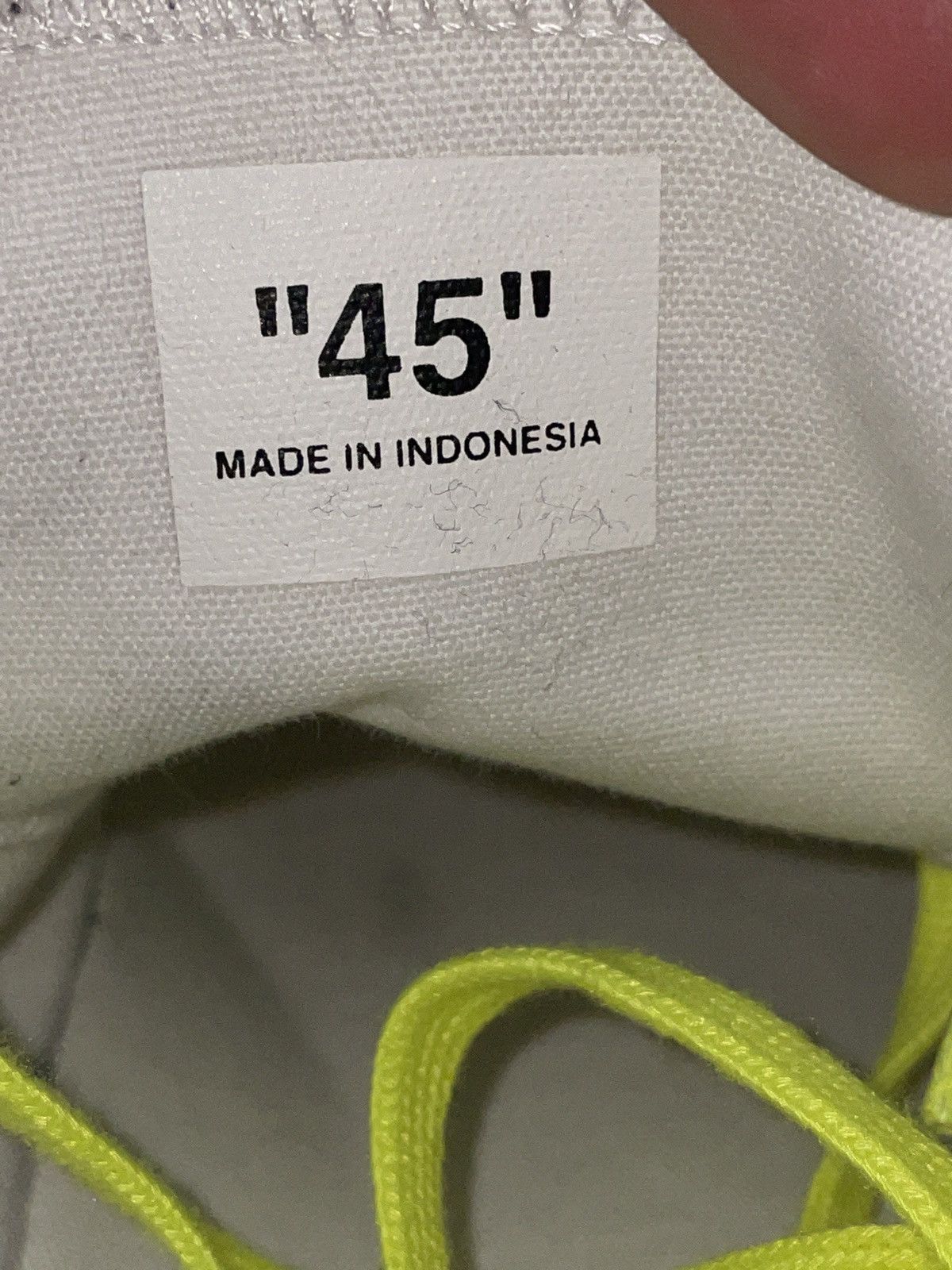 Off-White Lace Up Vulcanized Size US 11.5 / EU 44-45 - 7 Thumbnail