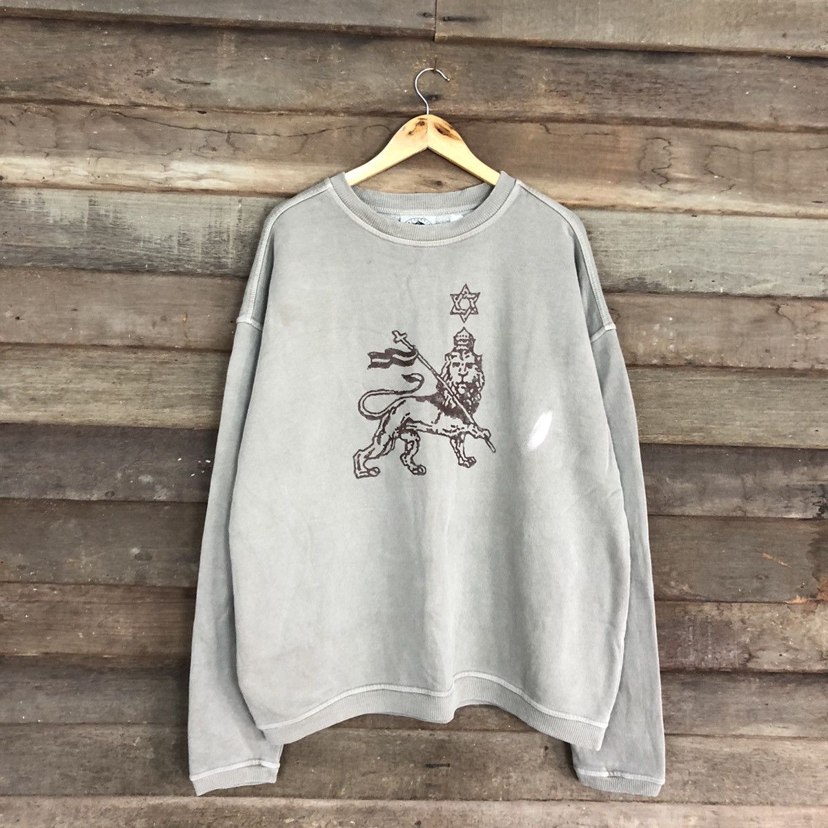 Authentic Pigment Aunthentic Pigment faded Brown Sweatshirt #419B Size US XL / EU 56 / 4 - 3 Thumbnail