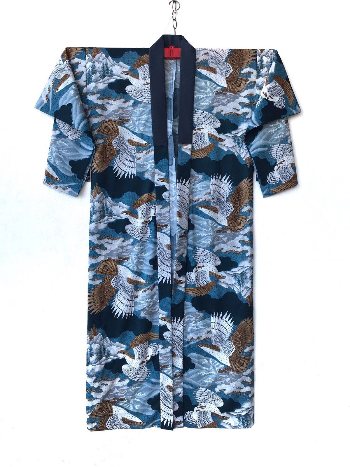 Japanese Brand Kimono Allprint Folklores Eagle Guardian Traditional Wear Size US M / EU 48-50 / 2 - 2 Thumbnail