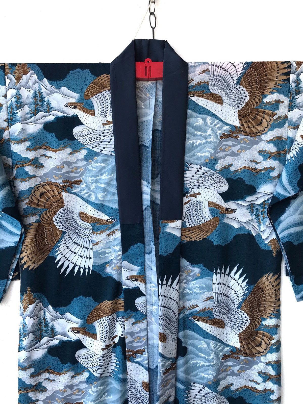 Japanese Brand Kimono Allprint Folklores Eagle Guardian Traditional Wear Size US M / EU 48-50 / 2 - 3 Thumbnail