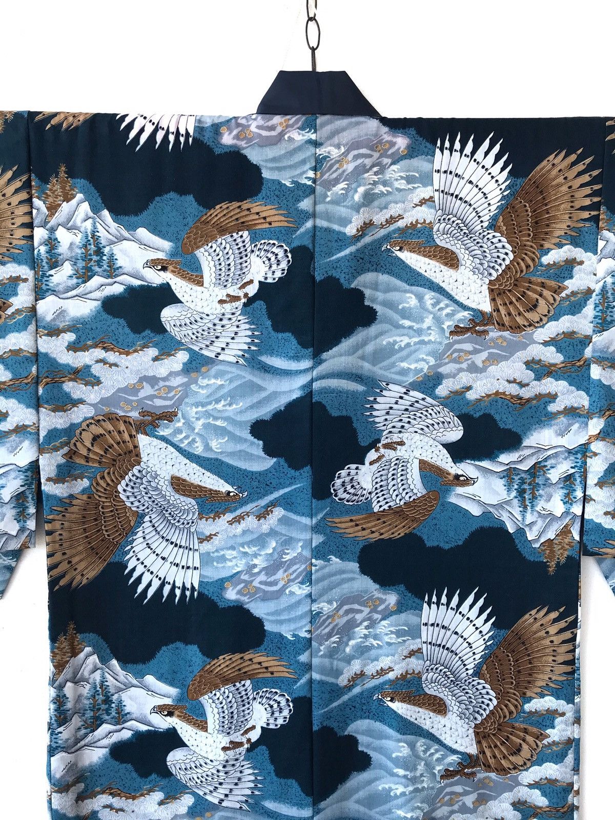 Japanese Brand Kimono Allprint Folklores Eagle Guardian Traditional Wear Size US M / EU 48-50 / 2 - 6 Thumbnail