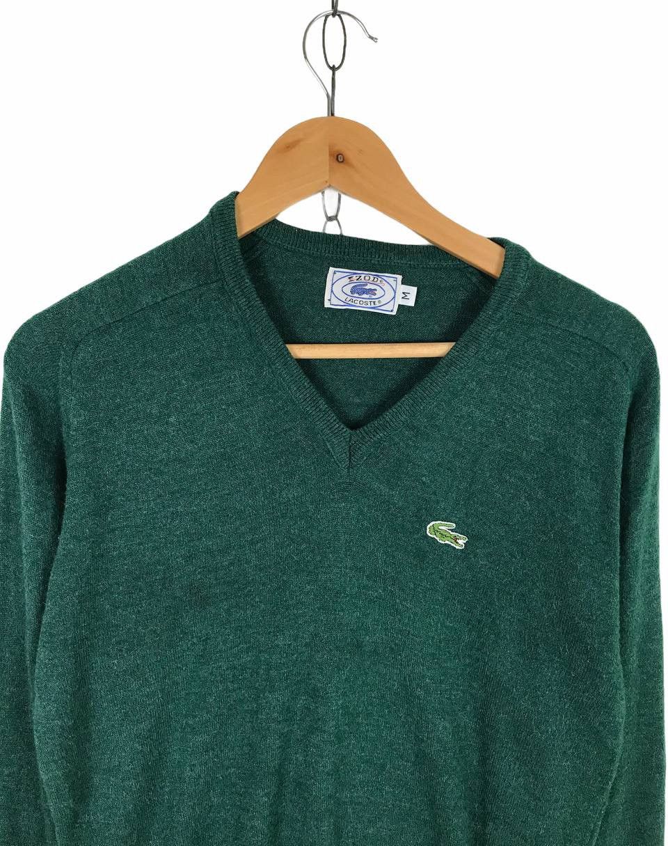 Vintage Izod Lacoste Vneck LS Knitwear