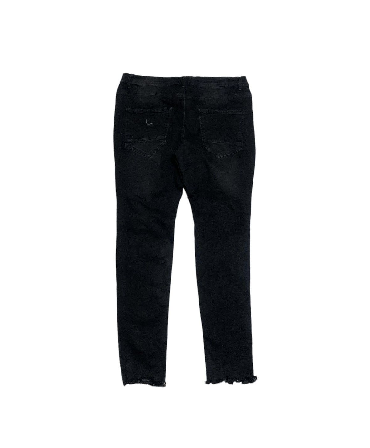 Japanese Brand × Vintage Vintage Beno Distressed Style Skinny Black Jeans Size US 34 / EU 50 - 2 Thumbnail