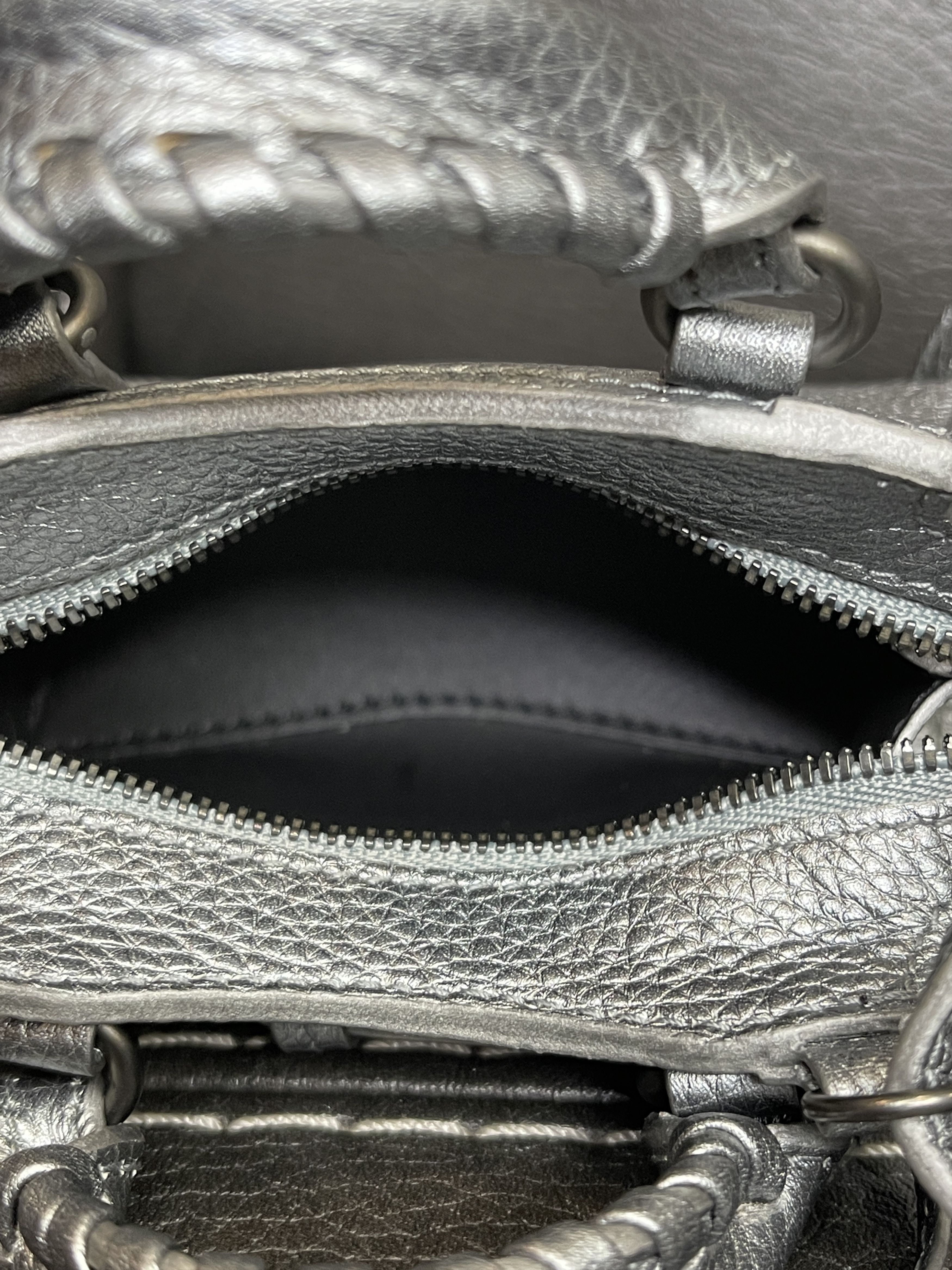 Balenciaga Like New - Balenciaga Nano Sized NeoClassic Bag Silver Size ONE SIZE - 10 Thumbnail