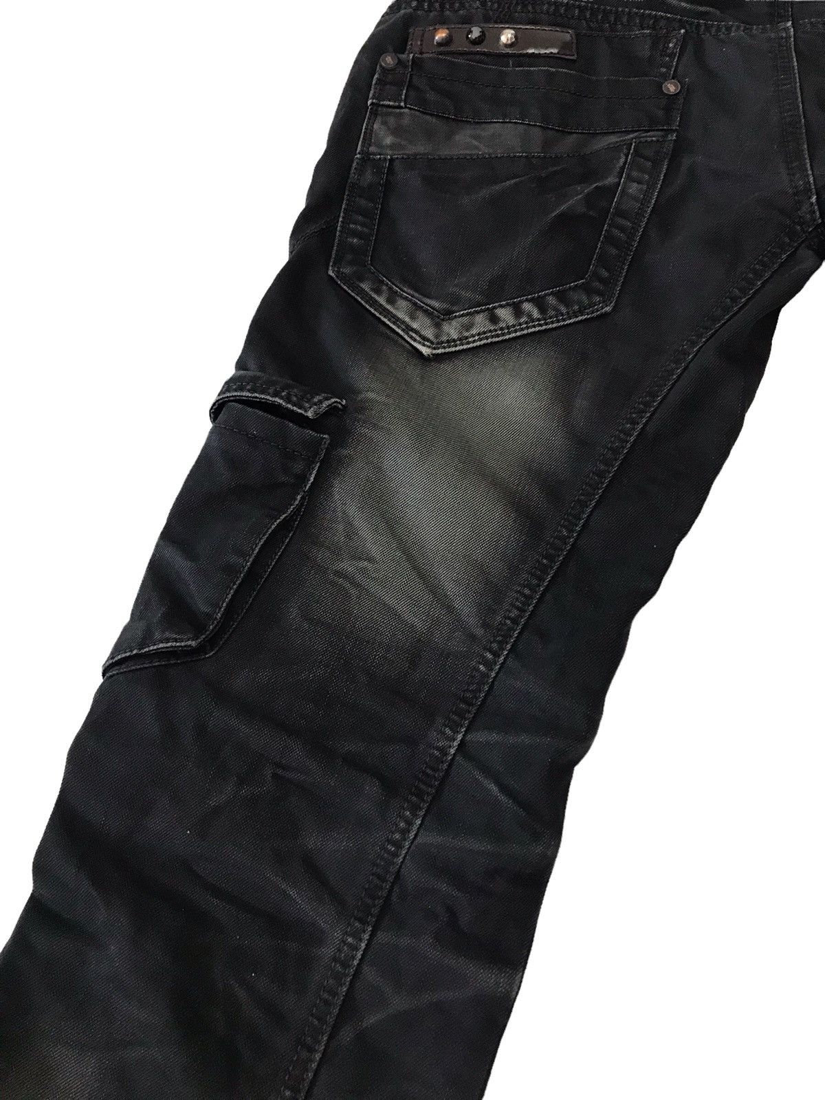 Japanese Brand 🔥Multi Pocket by R.F.Z Jeans Cargo Bondage Denim Size US 35 - 19 Thumbnail