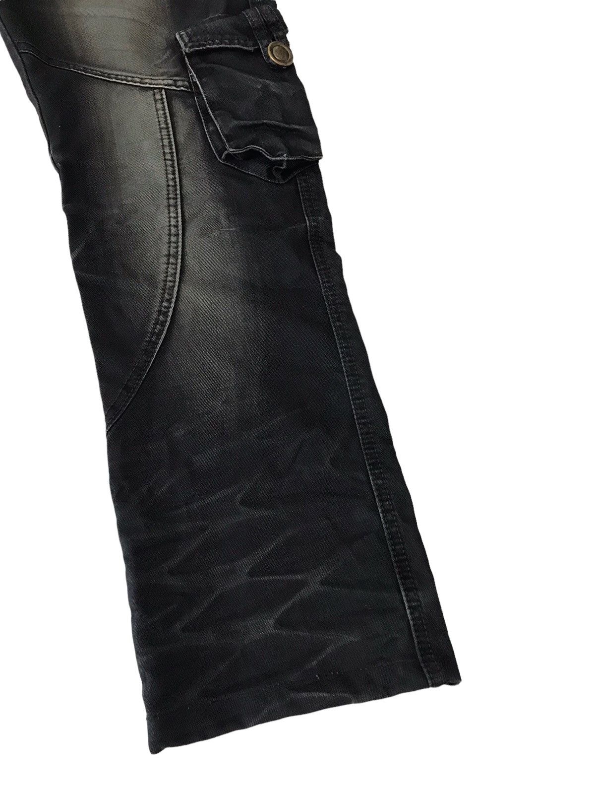 Japanese Brand 🔥Multi Pocket by R.F.Z Jeans Cargo Bondage Denim Size US 35 - 5 Thumbnail