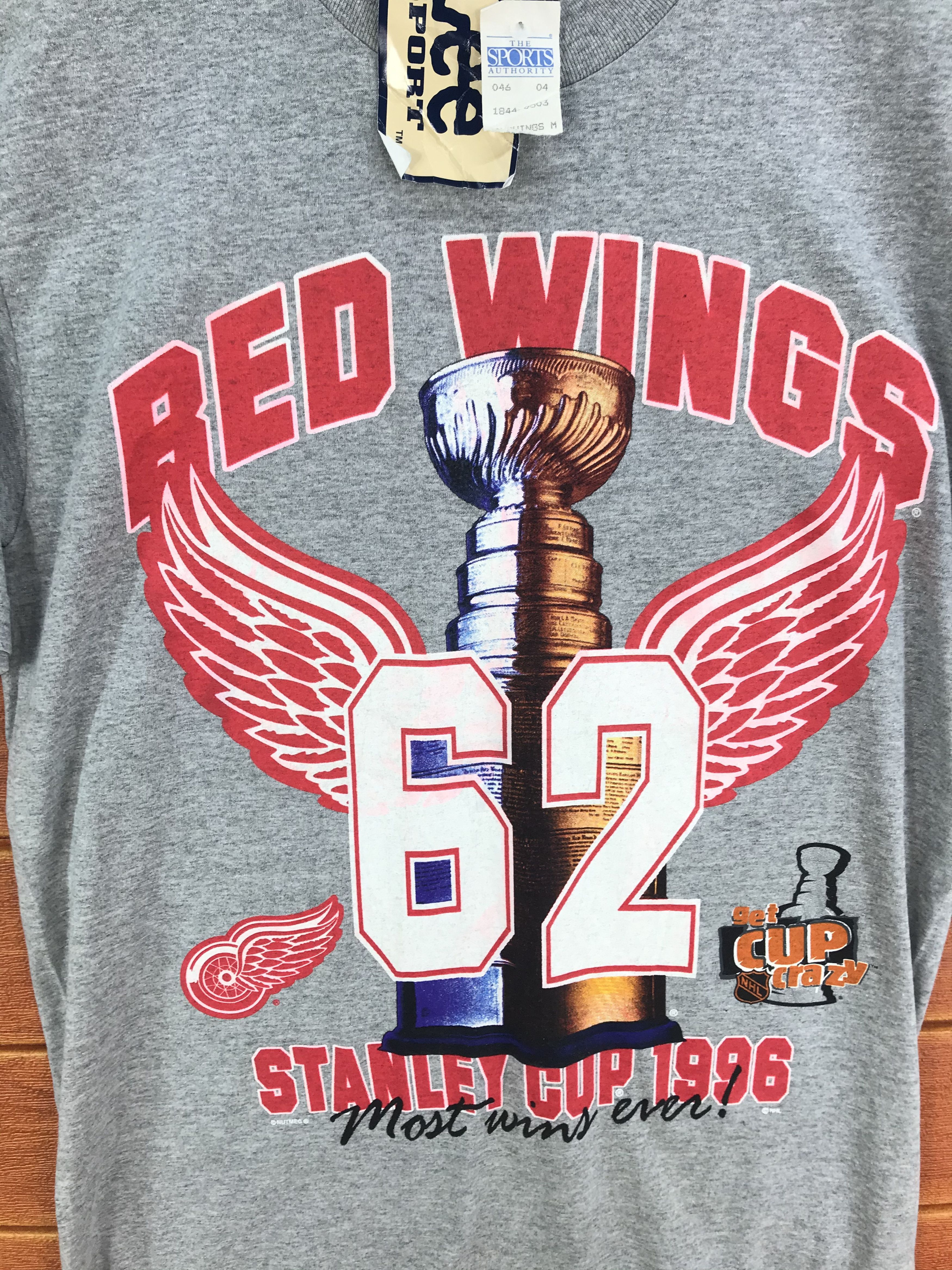 NHL Vintage 90s Nhl Detroit Red Wings Overprint T-Shirt Size US M / EU 48-50 / 2 - 3 Thumbnail