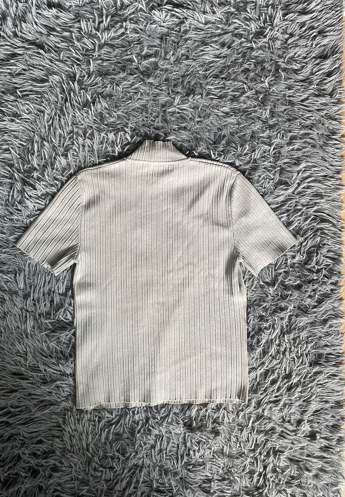 Salvatore Ferragamo × Vintage Salvatore Ferragamo 90s vtg heavy cotton turtleneck t-shirt Size L / US 10 / IT 46 - 4 Thumbnail