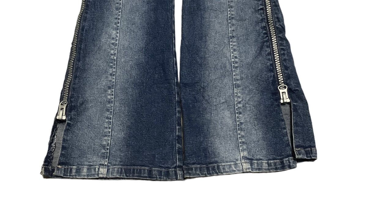 If Six Was Nine Vintage Japanese Scandal Flare Bootcut Bell Bottom Jeans Size 26" / US 2 / IT 38 - 5 Thumbnail