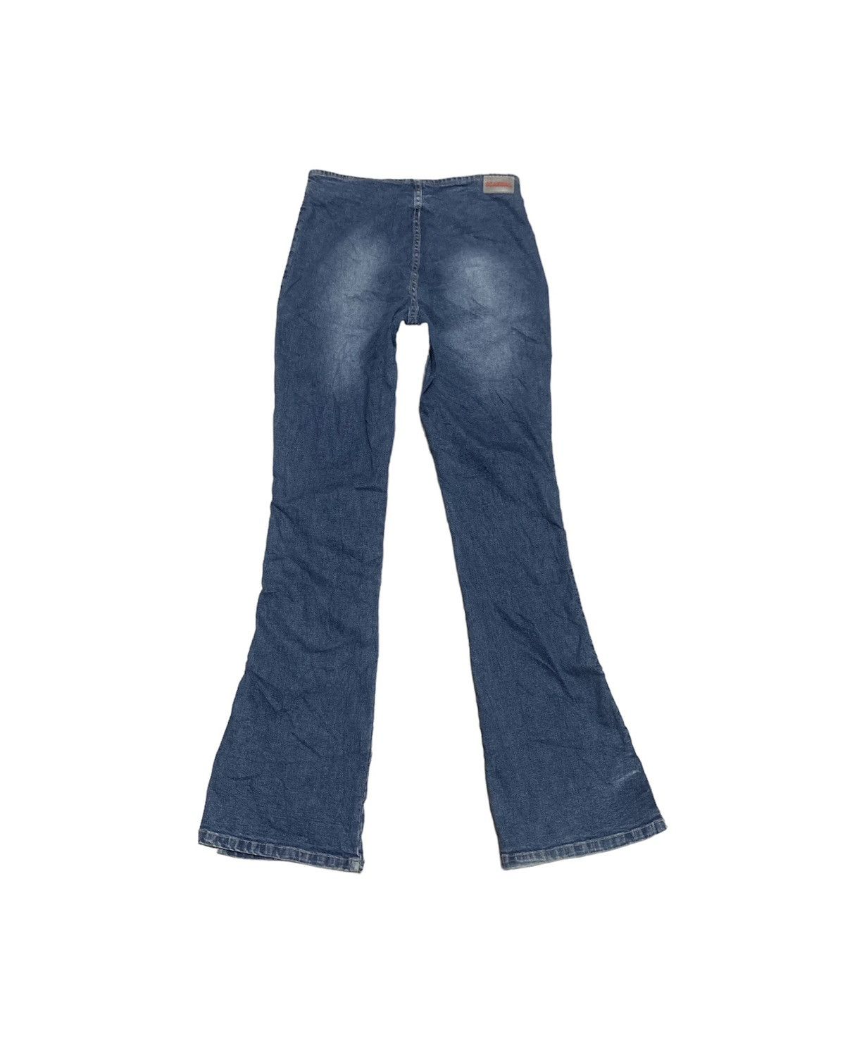 If Six Was Nine Vintage Japanese Scandal Flare Bootcut Bell Bottom Jeans Size 26" / US 2 / IT 38 - 2 Thumbnail