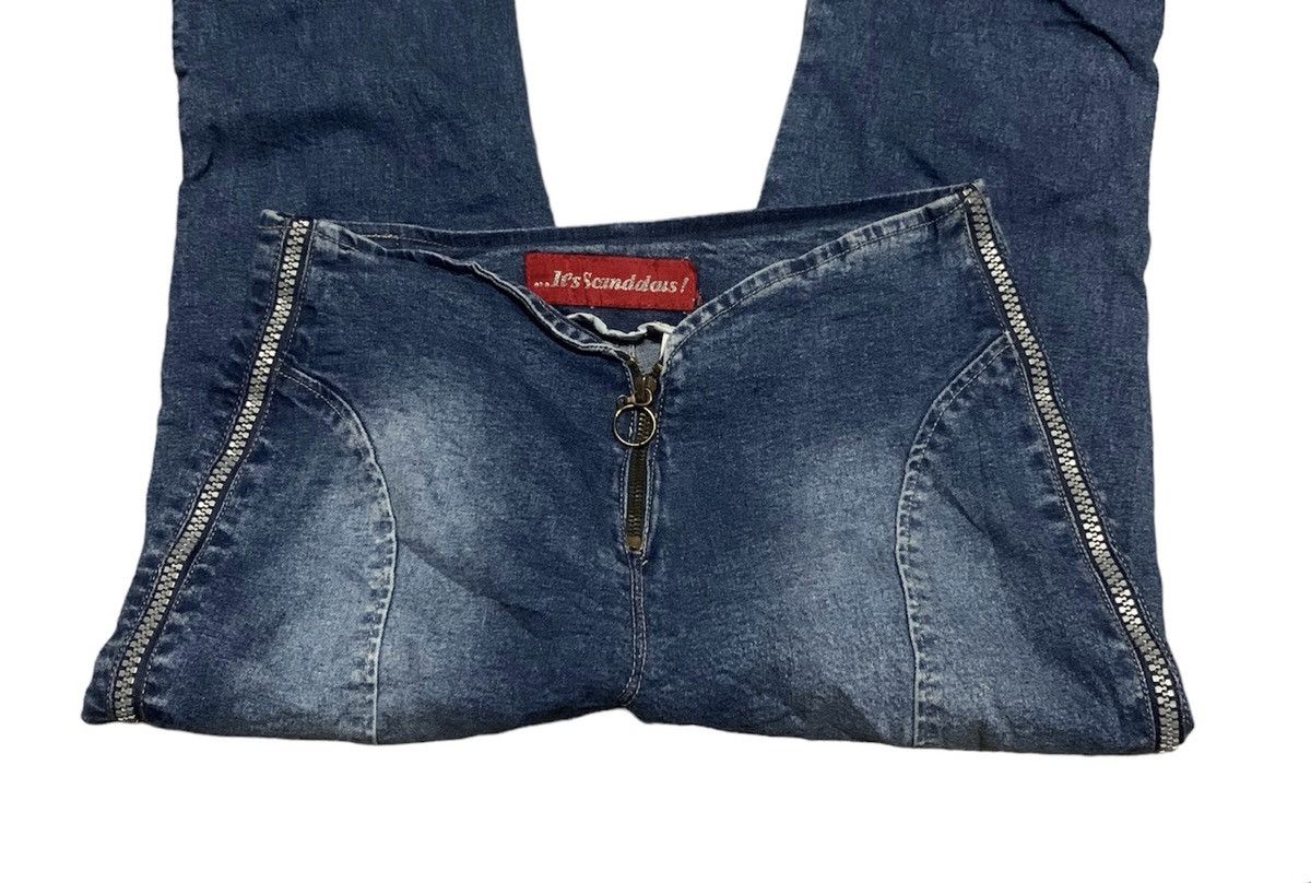 If Six Was Nine Vintage Japanese Scandal Flare Bootcut Bell Bottom Jeans Size 26" / US 2 / IT 38 - 4 Thumbnail