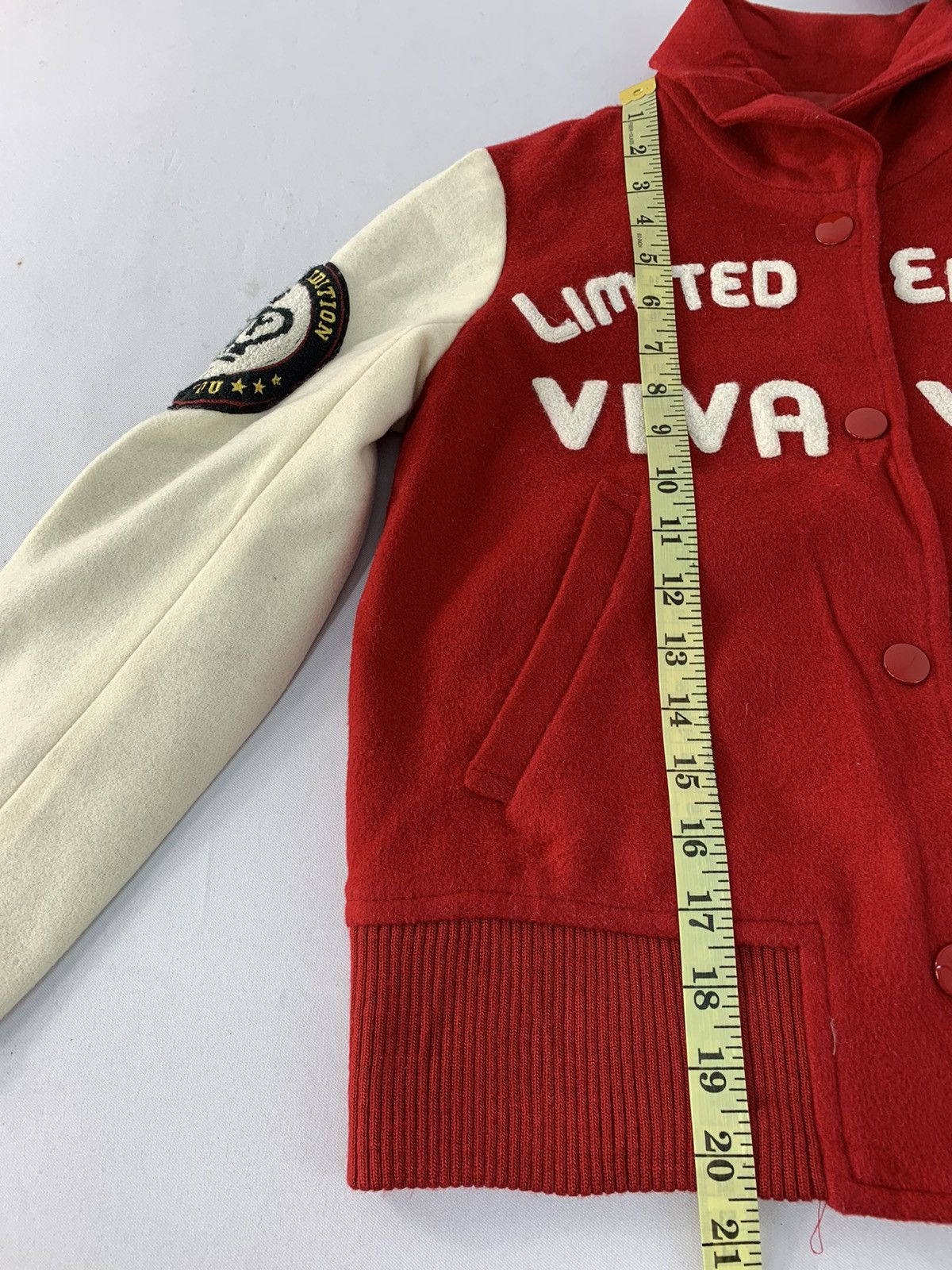 Vintage 90s Limited Edition Vivayou 01 Varsity Jacket Spell Out Size S / US 4 / IT 40 - 13 Thumbnail