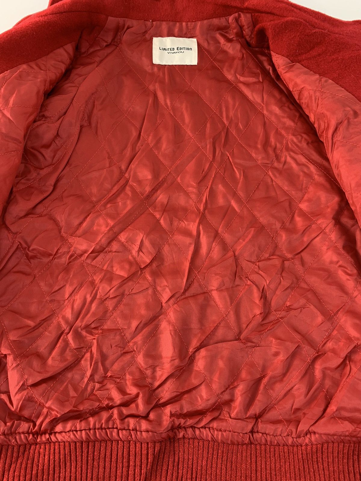 Vintage 90s Limited Edition Vivayou 01 Varsity Jacket Spell Out Size S / US 4 / IT 40 - 7 Thumbnail