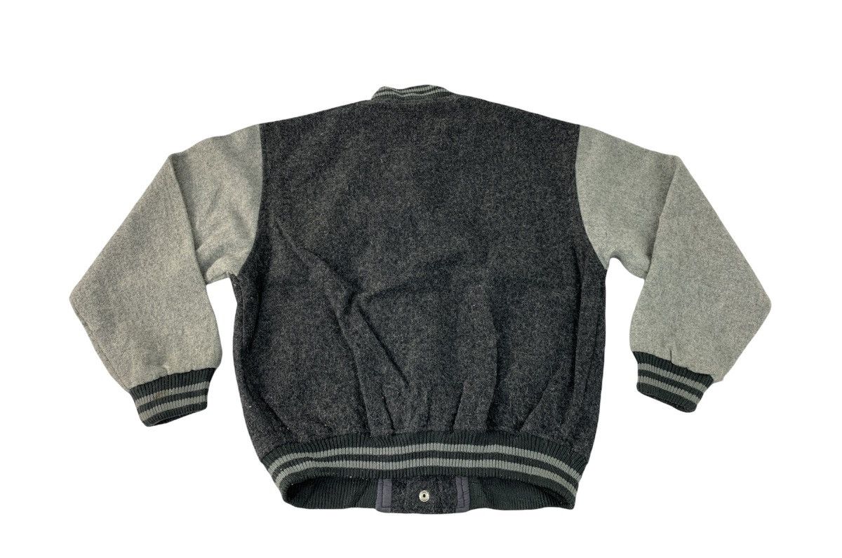 Vintage Rare Japanese Brand Simple Wool Varsity Jacket Snap Button Size US M / EU 48-50 / 2 - 6 Thumbnail