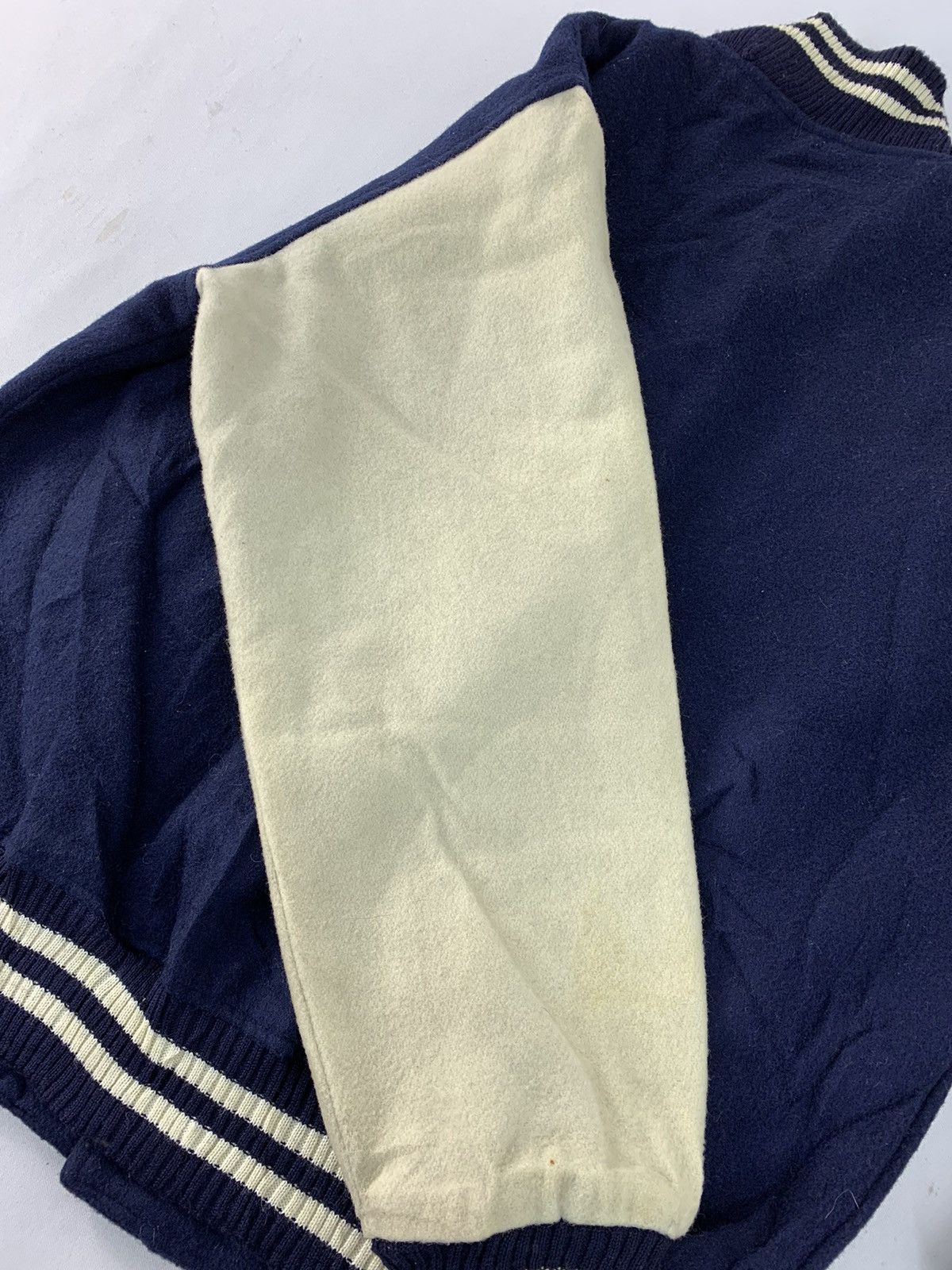 Vintage Hype 90s Simple Japanese Brand Varsity Jacket Wool Sleeve Size US M / EU 48-50 / 2 - 14 Thumbnail