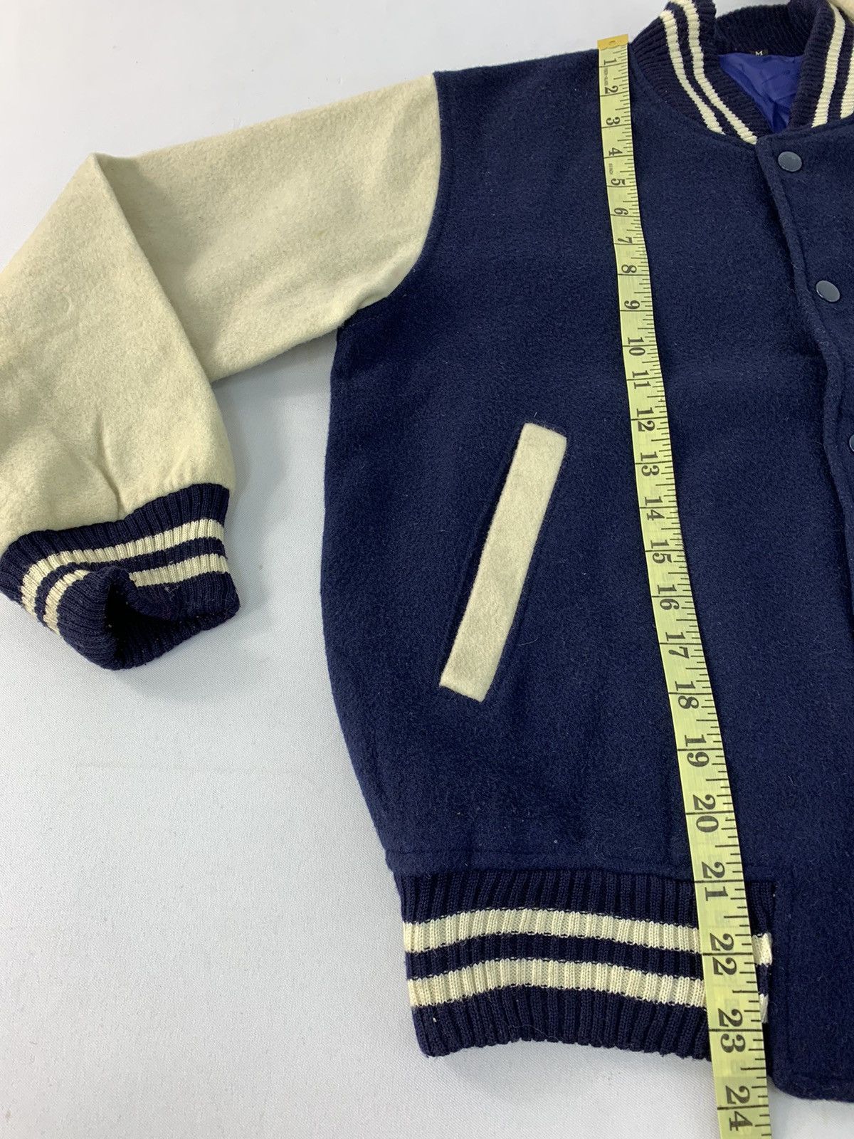 Vintage Hype 90s Simple Japanese Brand Varsity Jacket Wool Sleeve Size US M / EU 48-50 / 2 - 9 Thumbnail