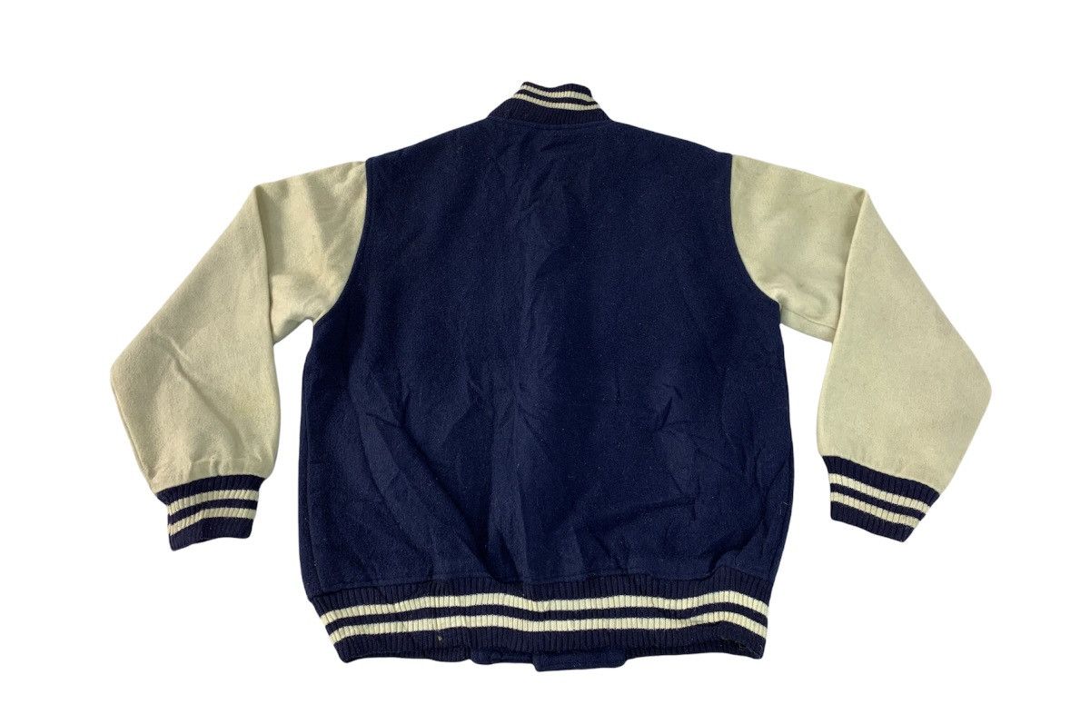 Vintage Hype 90s Simple Japanese Brand Varsity Jacket Wool Sleeve Size US M / EU 48-50 / 2 - 5 Thumbnail