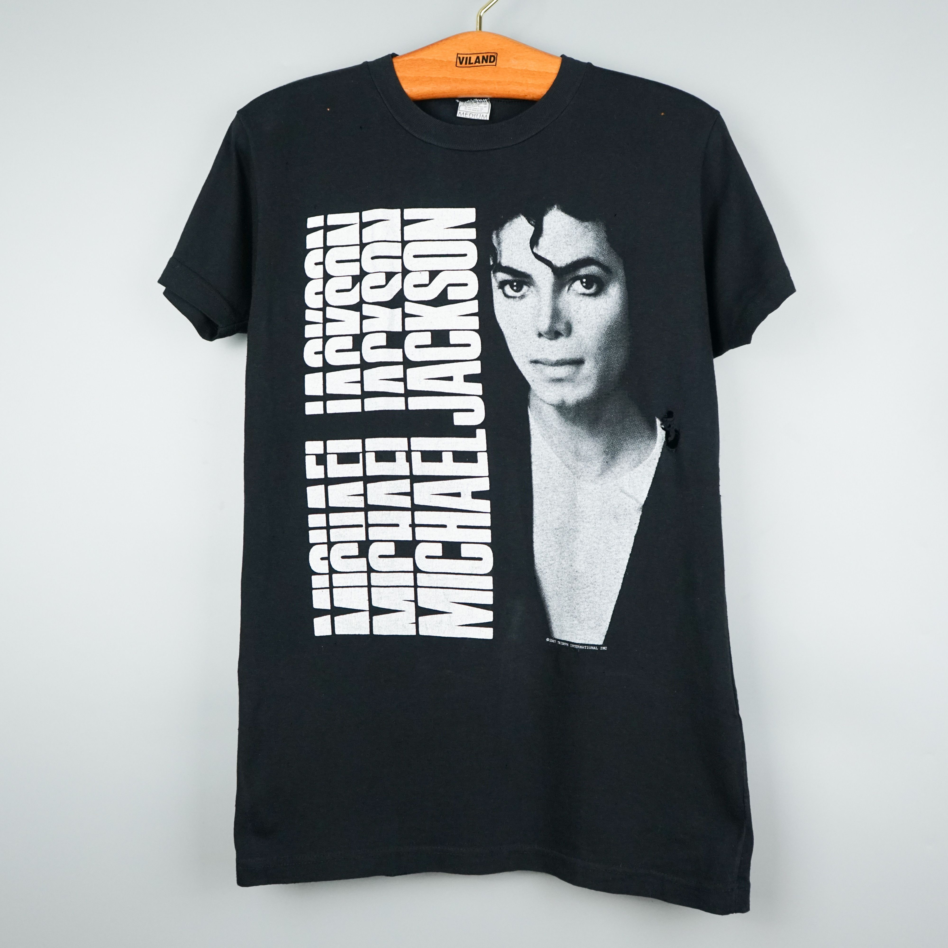 Band Tees × Rap Tees × Vintage Michael Jackson t shirt 1987 thrashed Size US S / EU 44-46 / 1 - 1 Thumbnail