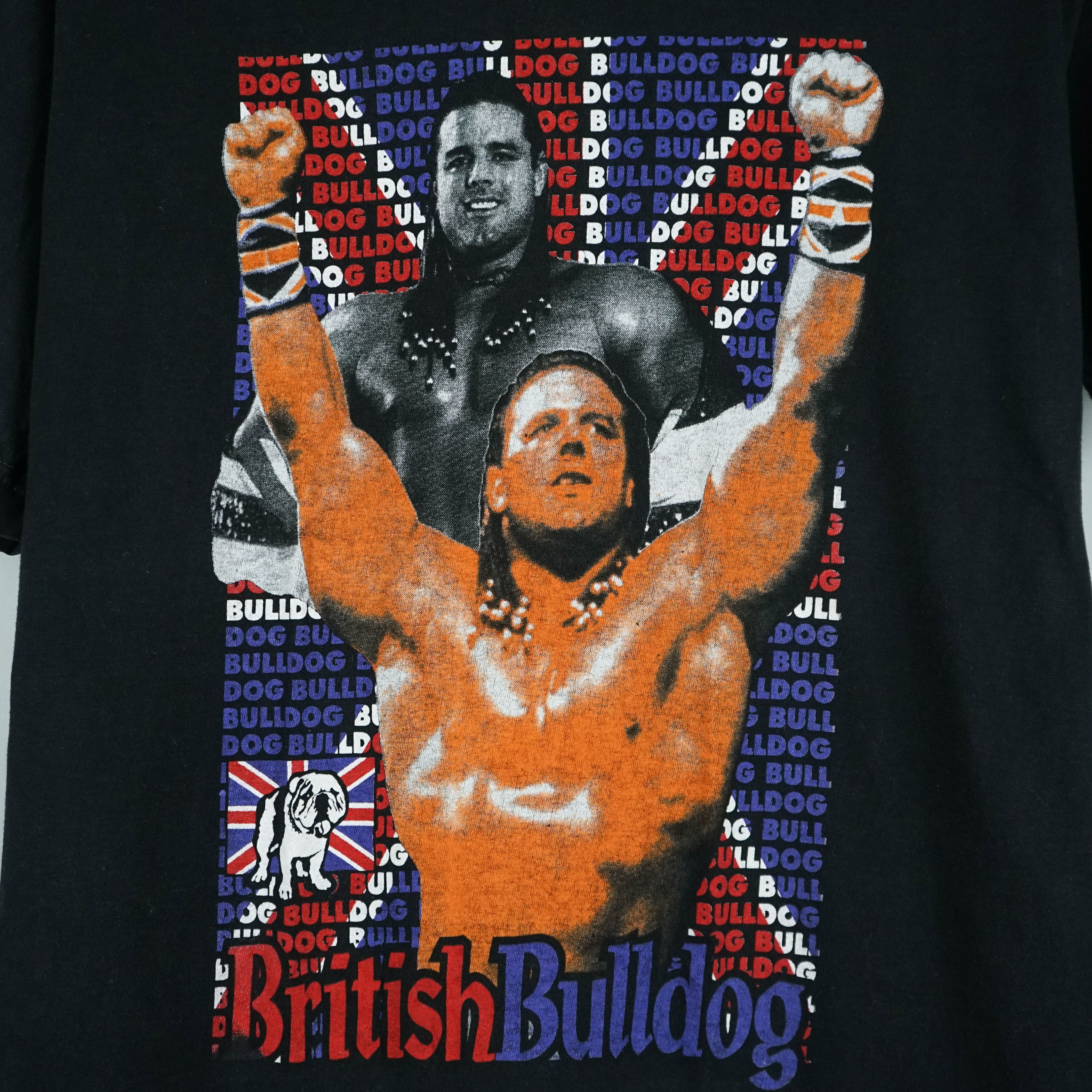 Vintage × WWF 1990s British Bulldog David Smith t shirt Size US S / EU 44-46 / 1 - 2 Thumbnail