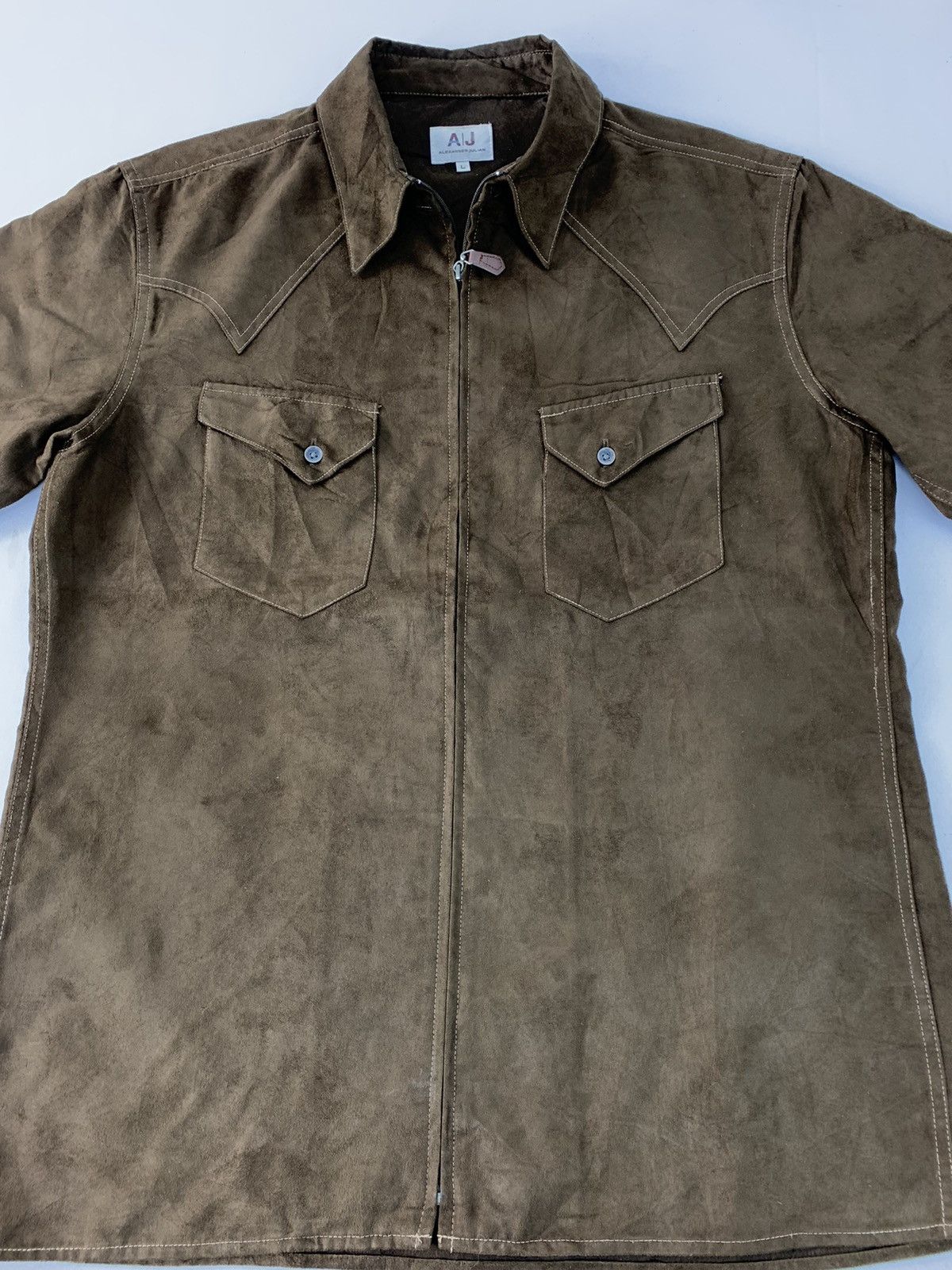 Alexander Julian Rare Design Trucker Cowboy Zipper Shirt Alexander Julian Size US L / EU 52-54 / 3 - 4 Thumbnail