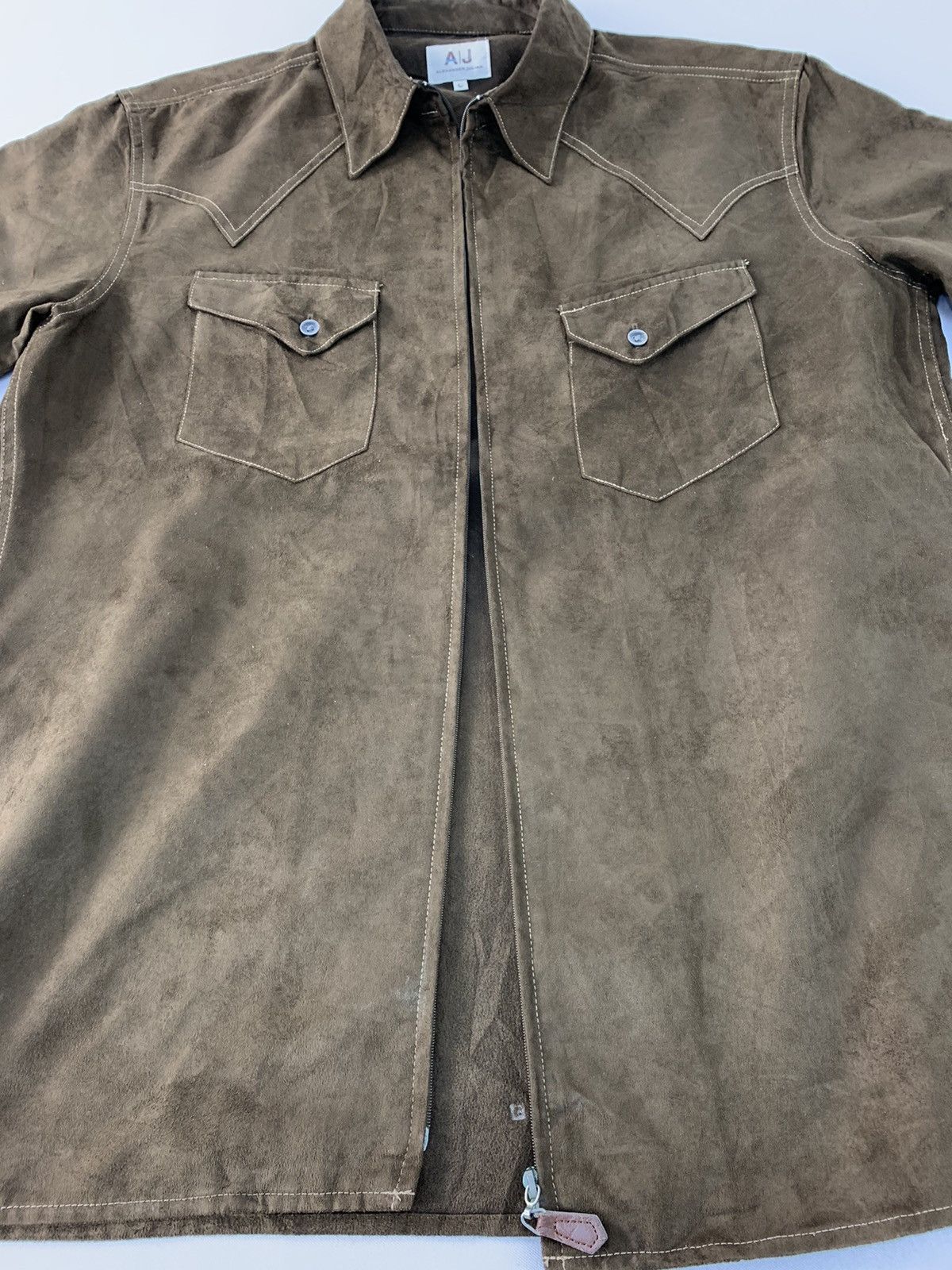 Alexander Julian Rare Design Trucker Cowboy Zipper Shirt Alexander Julian Size US L / EU 52-54 / 3 - 5 Thumbnail