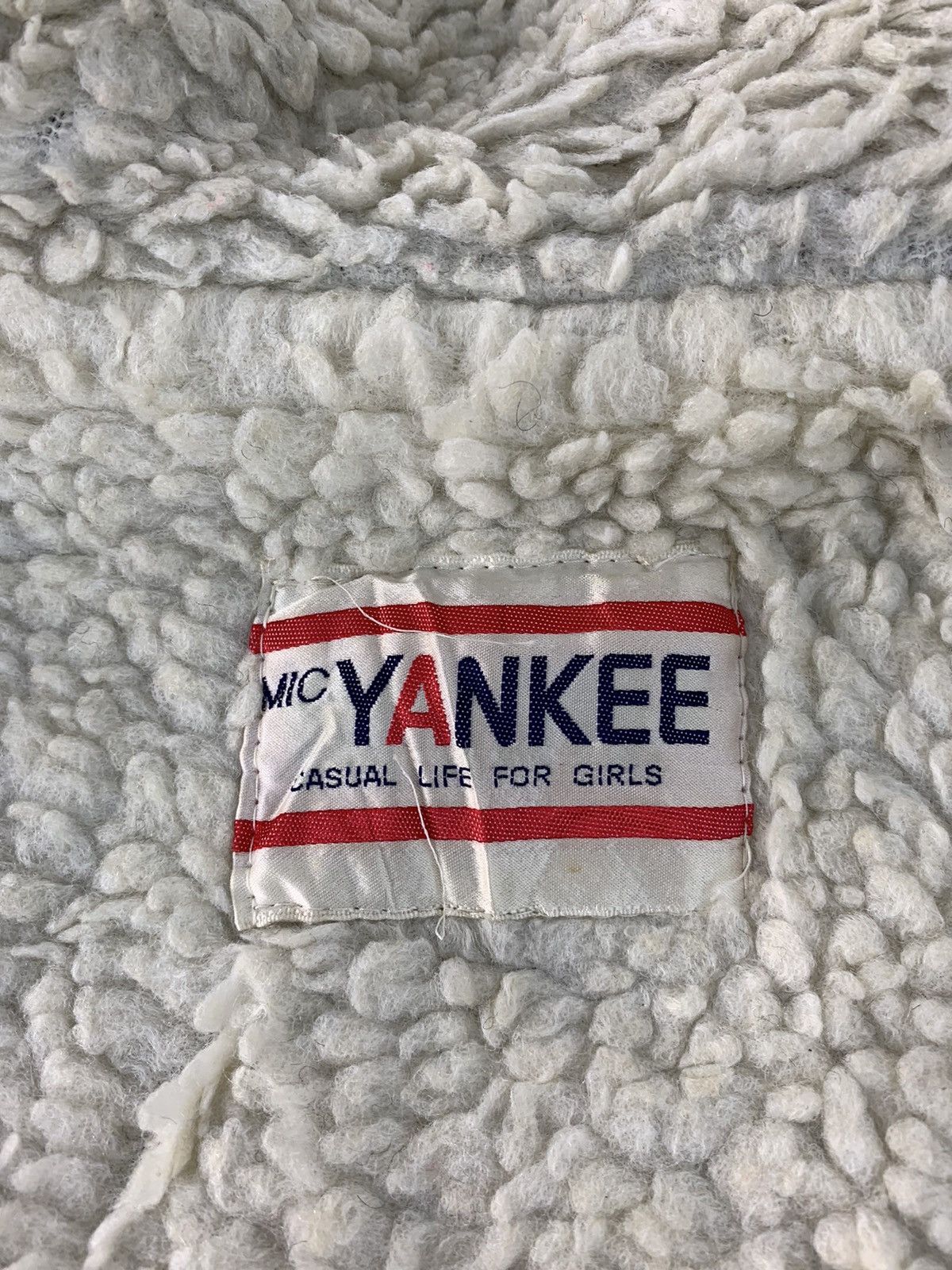 Vintage Hype 90s Mic Yankee Varsity Hoodies Jacket Sherpa Inner Size M / US 6-8 / IT 42-44 - 5 Thumbnail