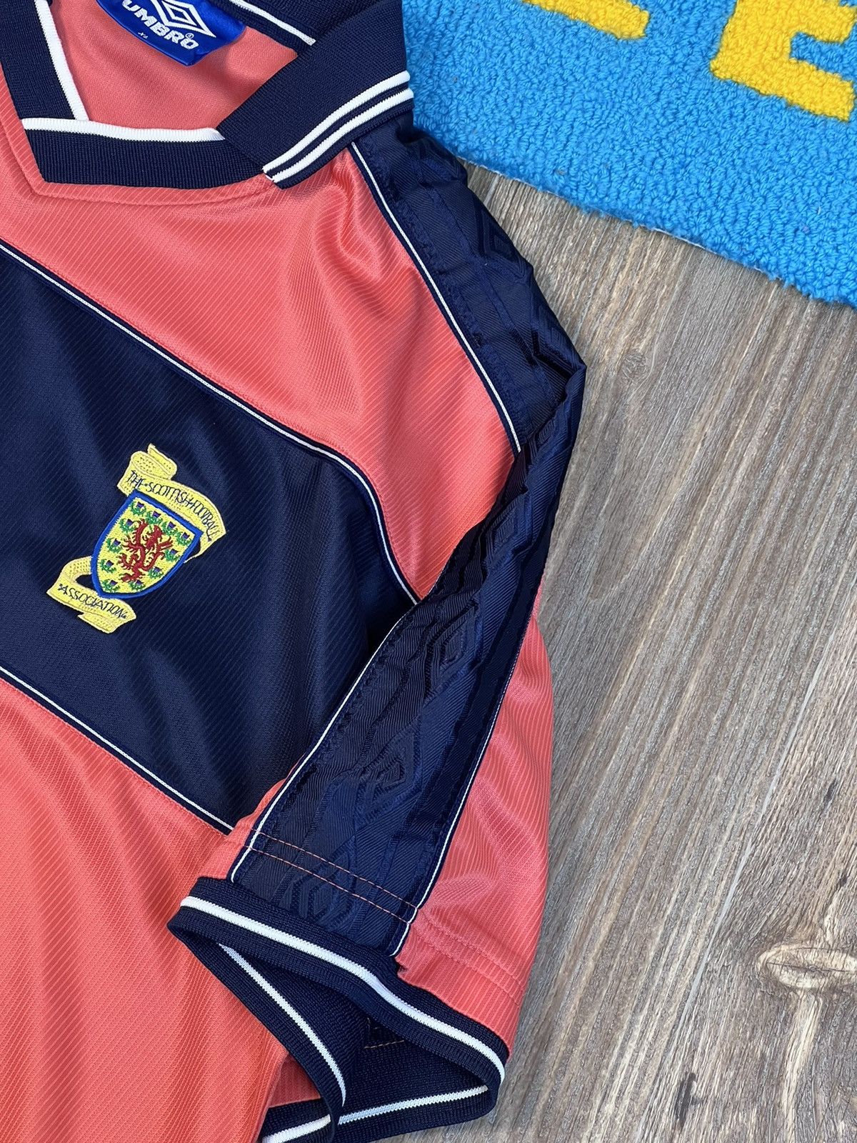 Umbro × Vintage Vintage 1999-00 Umbro Scotland Pink soccer kit jersey Size US XL / EU 56 / 4 - 5 Thumbnail
