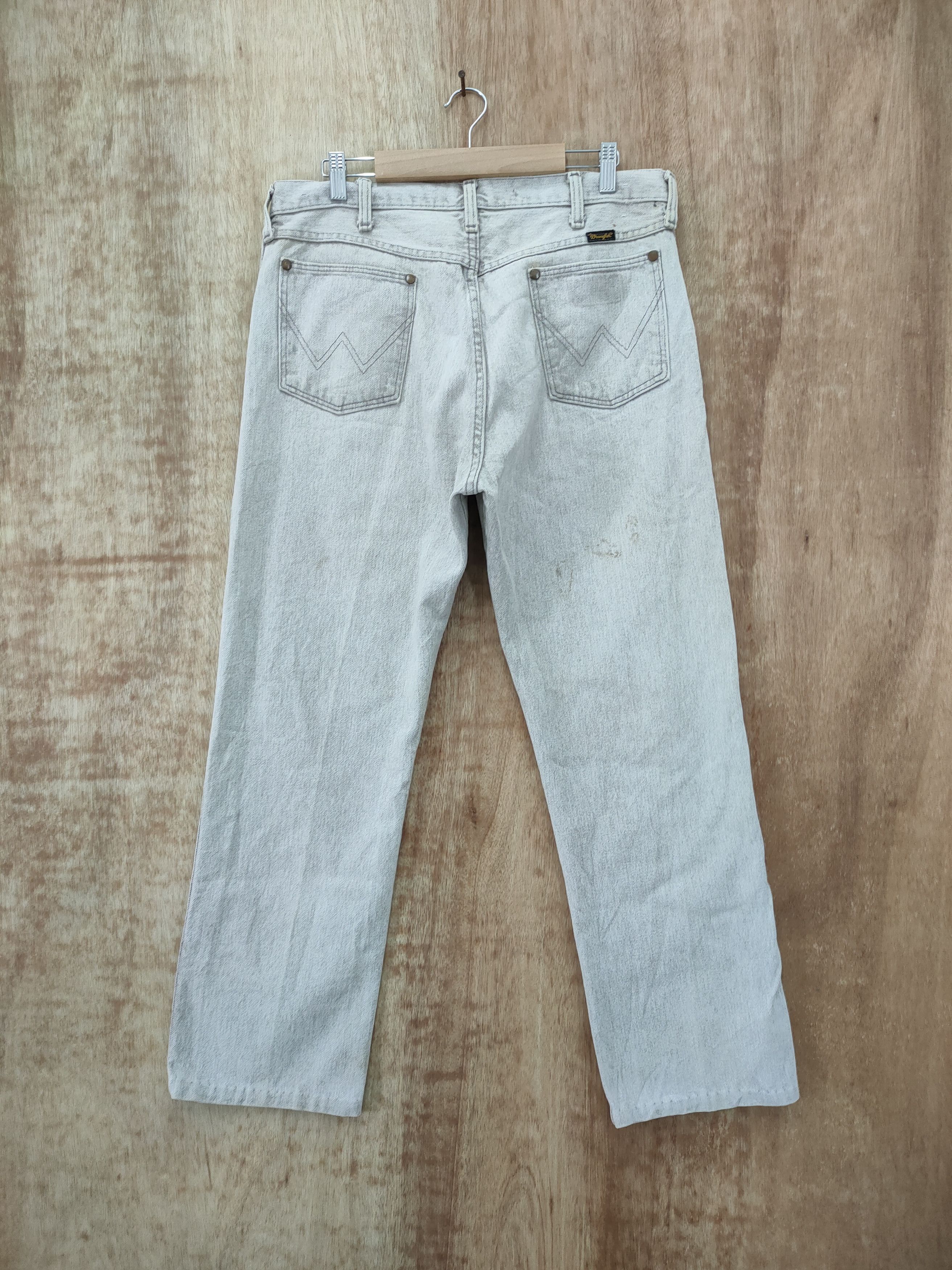 Wrangler WRANGLER USA FADED LIGHT GRAY JEANS PANTS Size US 34 / EU 50 - 2 Thumbnail
