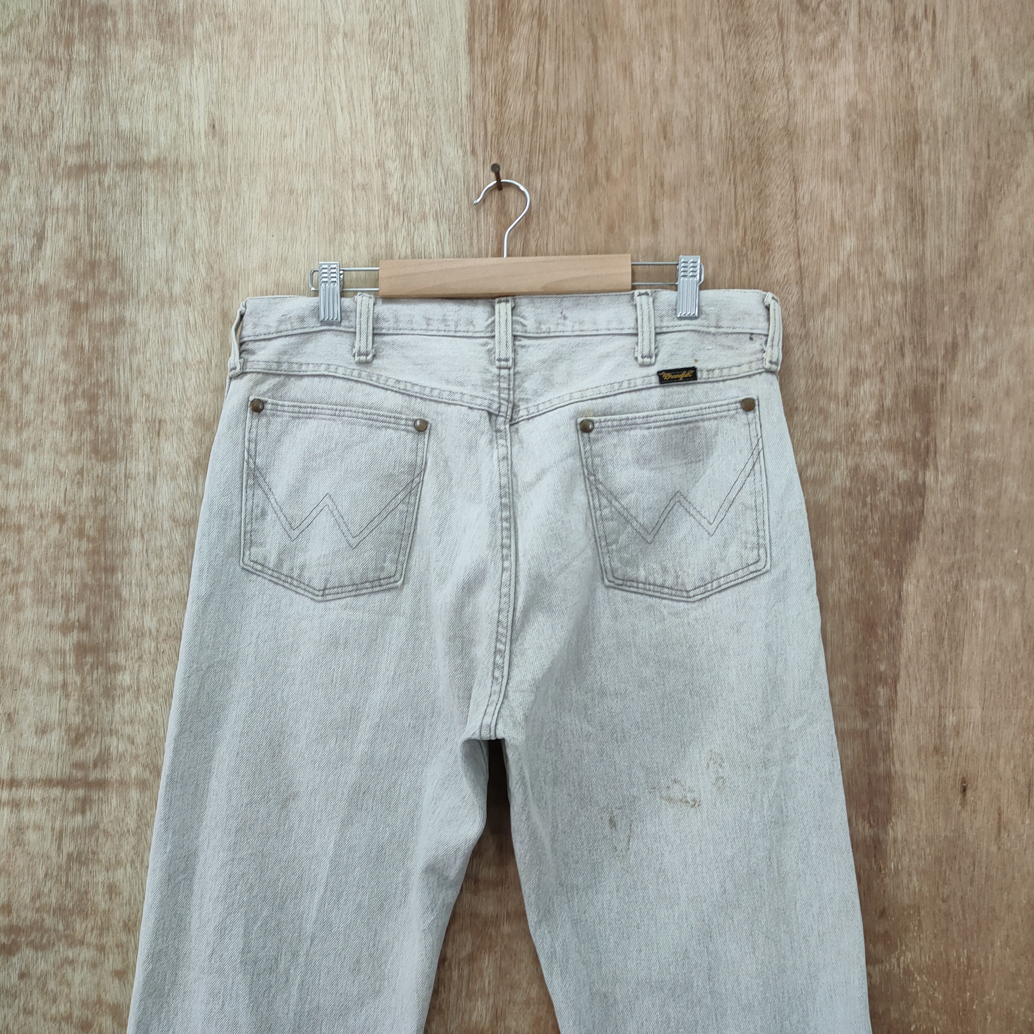 Wrangler WRANGLER USA FADED LIGHT GRAY JEANS PANTS Size US 34 / EU 50 - 7 Thumbnail