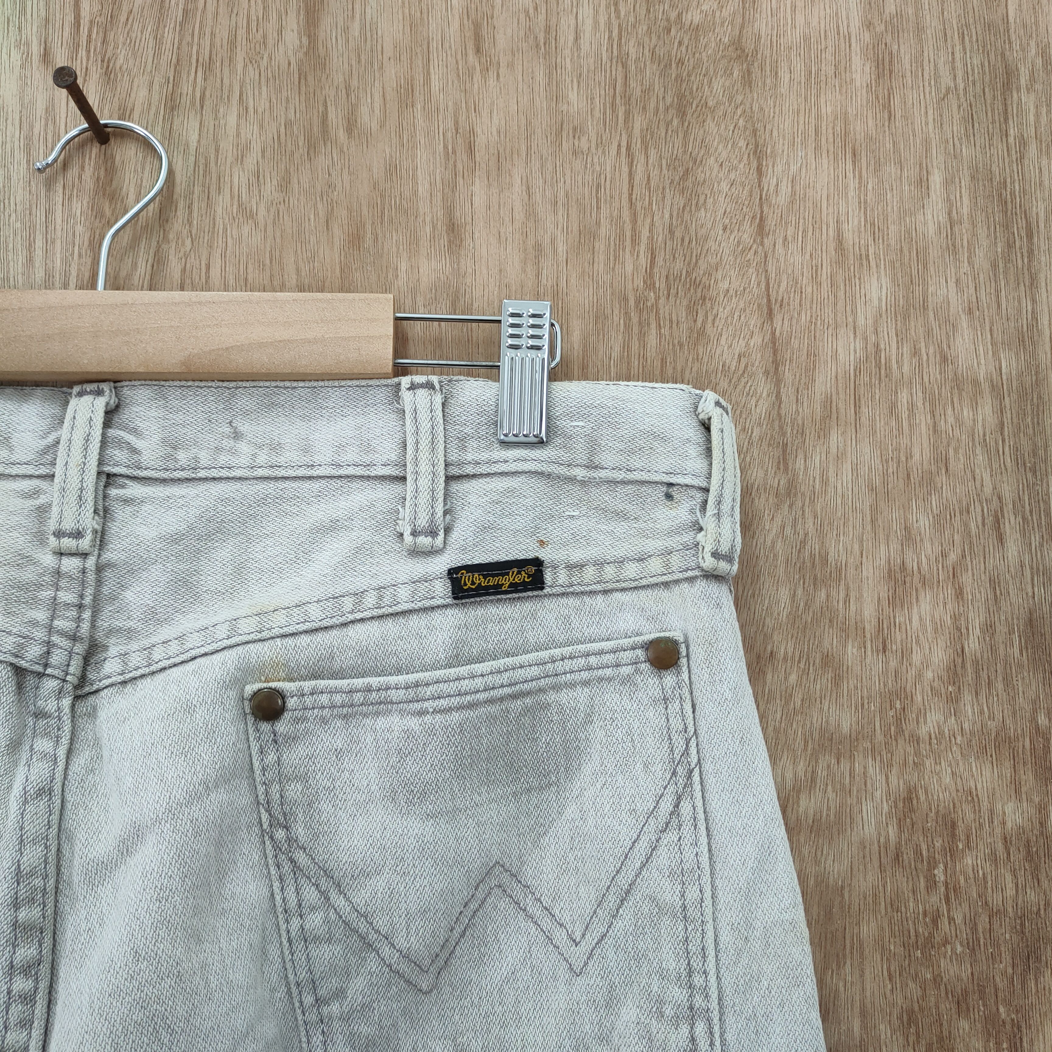Wrangler WRANGLER USA FADED LIGHT GRAY JEANS PANTS Size US 34 / EU 50 - 9 Thumbnail