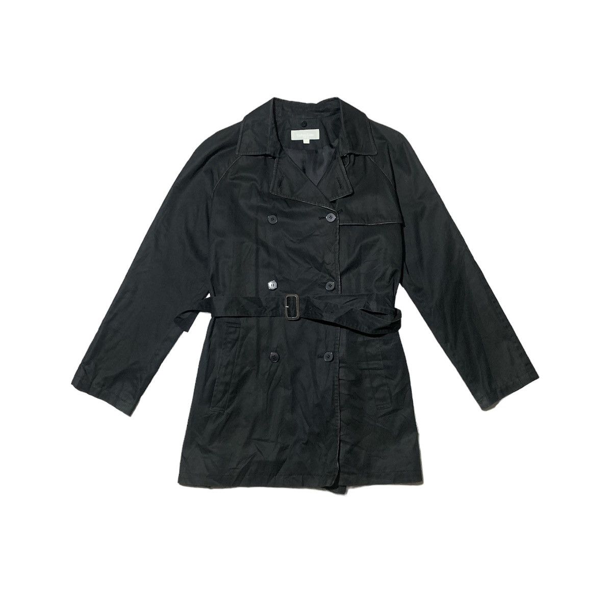 image of Archival Clothing x Calvin Klein Vintage Calvin Klein Trench Coats Jacket in Black (Size Small)