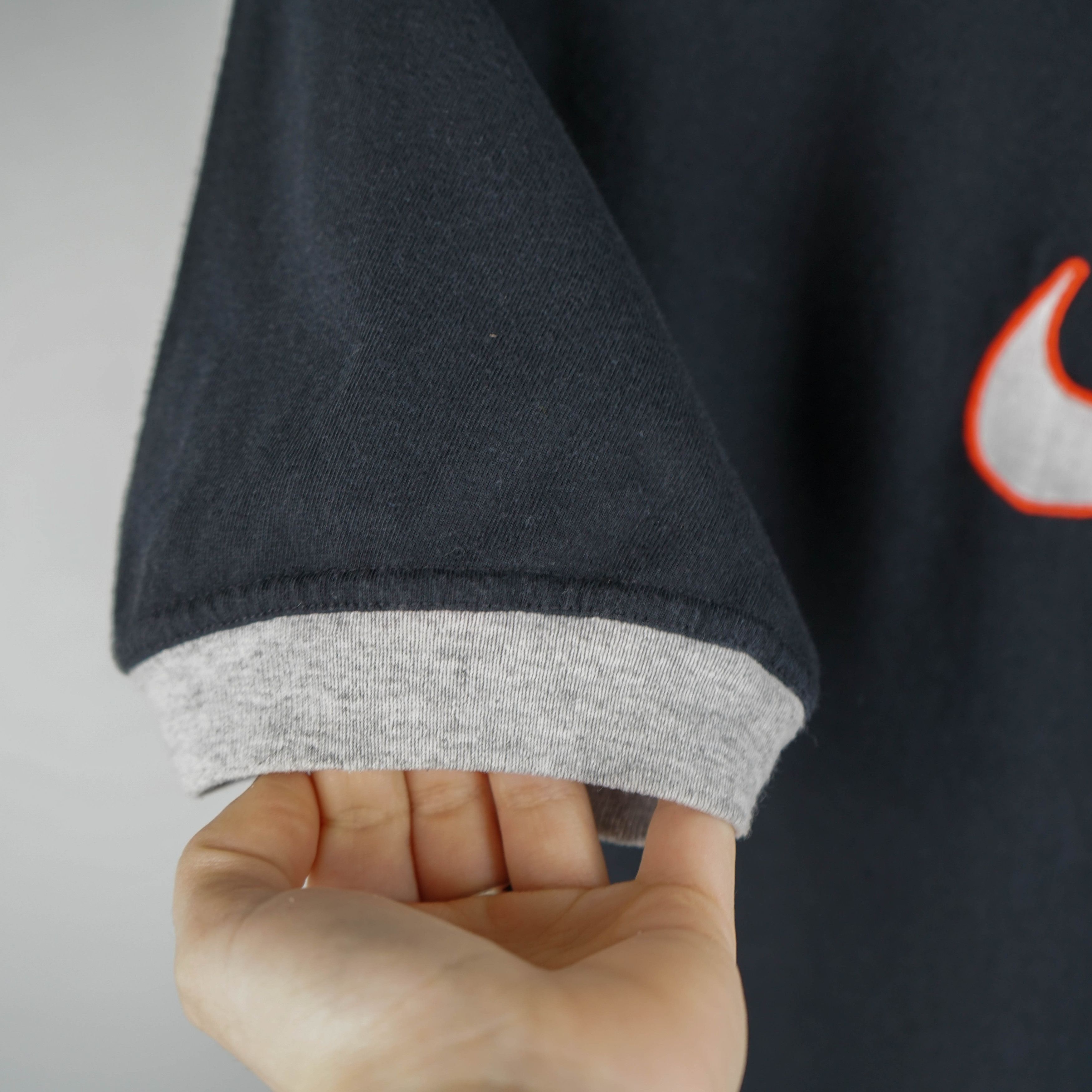 Nike × Vintage 1990s Nike Swoosh t-shirt Made in UK Size US M / EU 48-50 / 2 - 3 Thumbnail