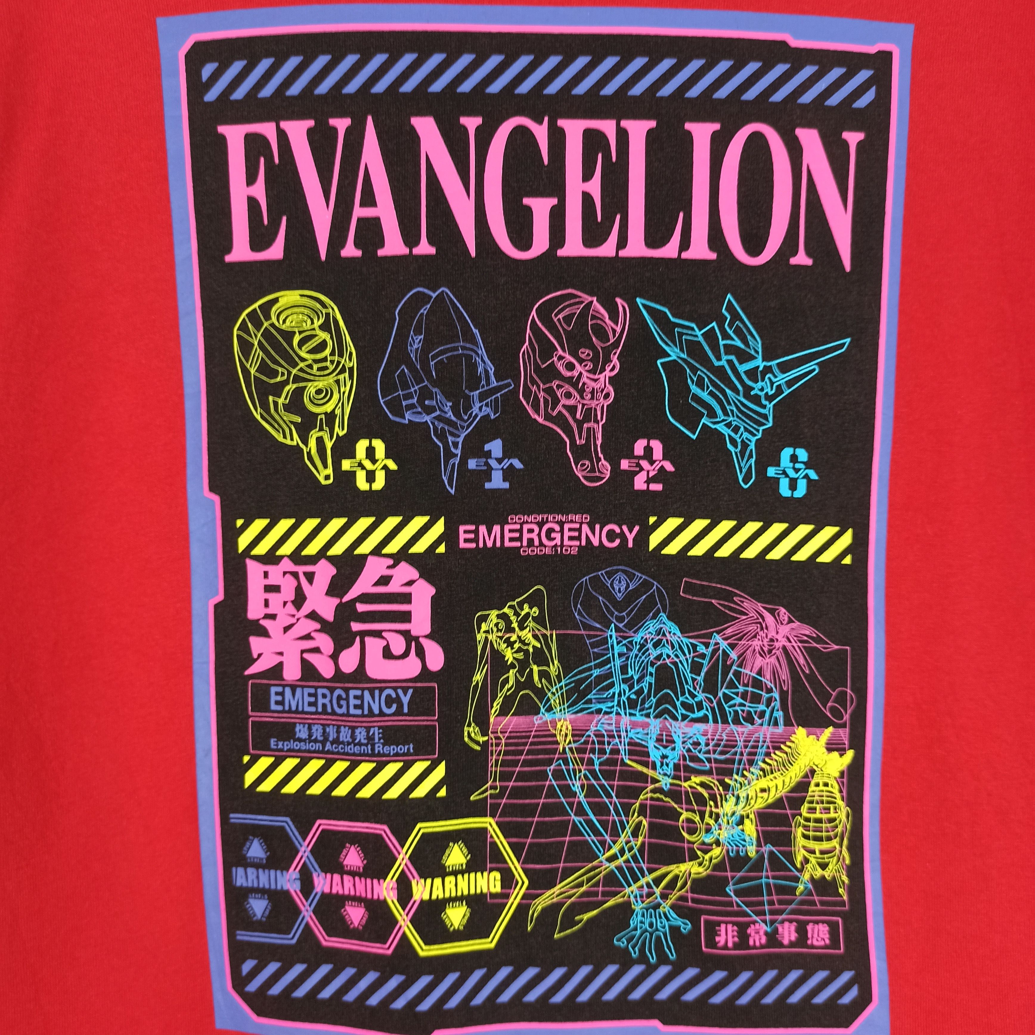 Anime 🔥STEALS🔥 Anime Neon Genesis Evangelion Tshirt Red Colour Size US M / EU 48-50 / 2 - 2 Thumbnail