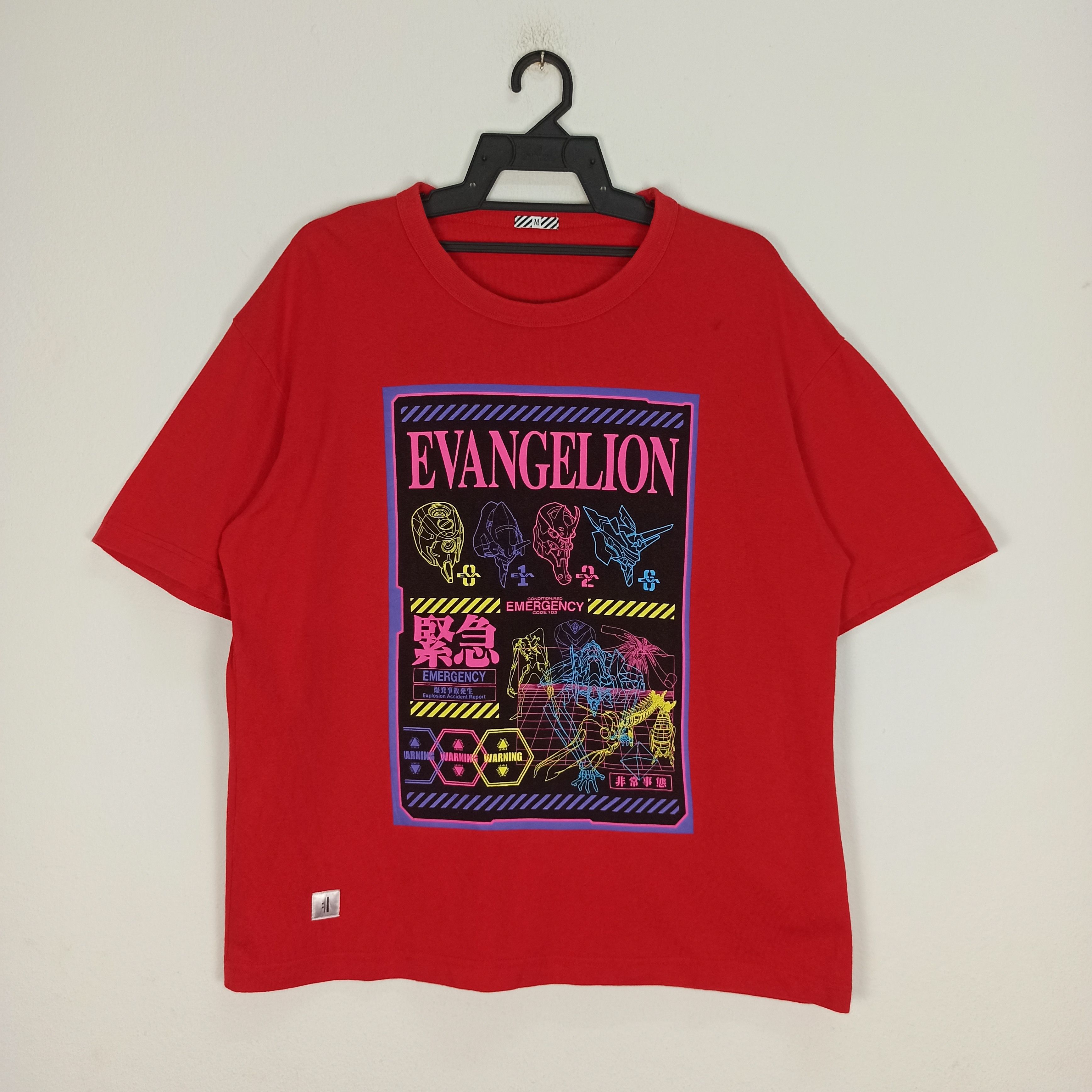 Anime 🔥STEALS🔥 Anime Neon Genesis Evangelion Tshirt Red Colour Size US M / EU 48-50 / 2 - 1 Thumbnail