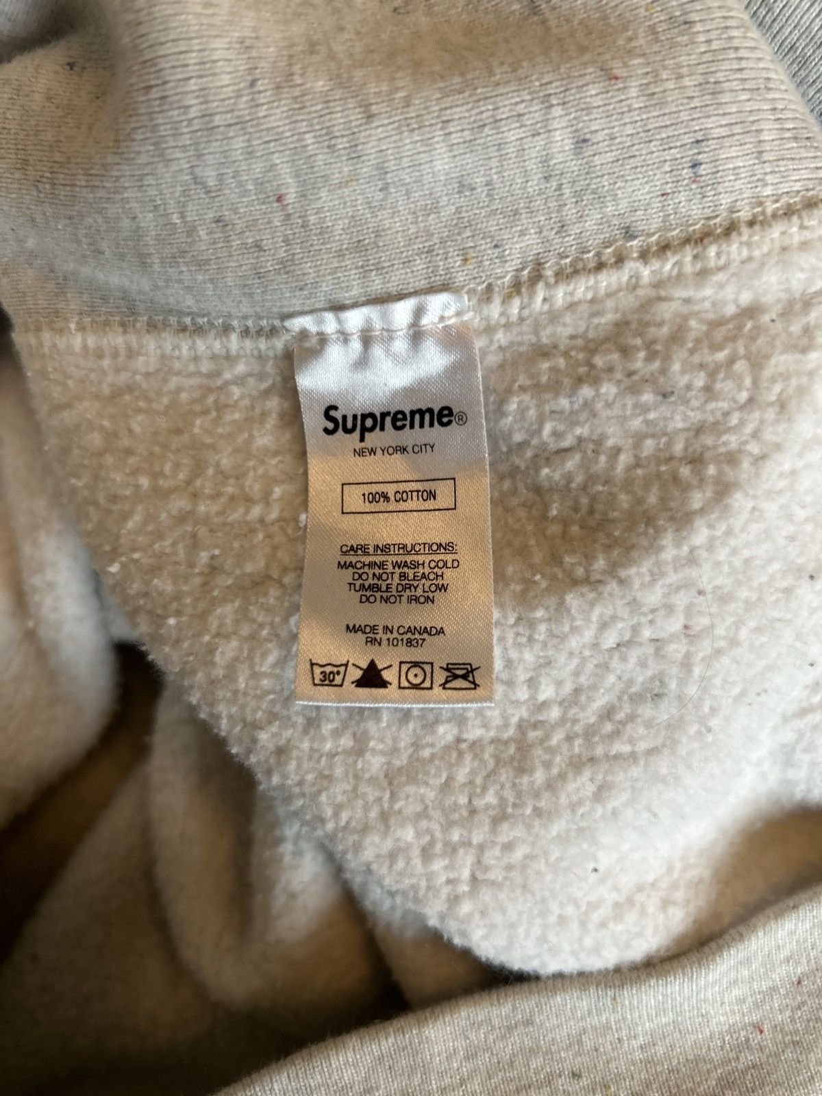 Supreme Supreme hoodie grey medium Size US S / EU 44-46 / 1 - 4 Thumbnail